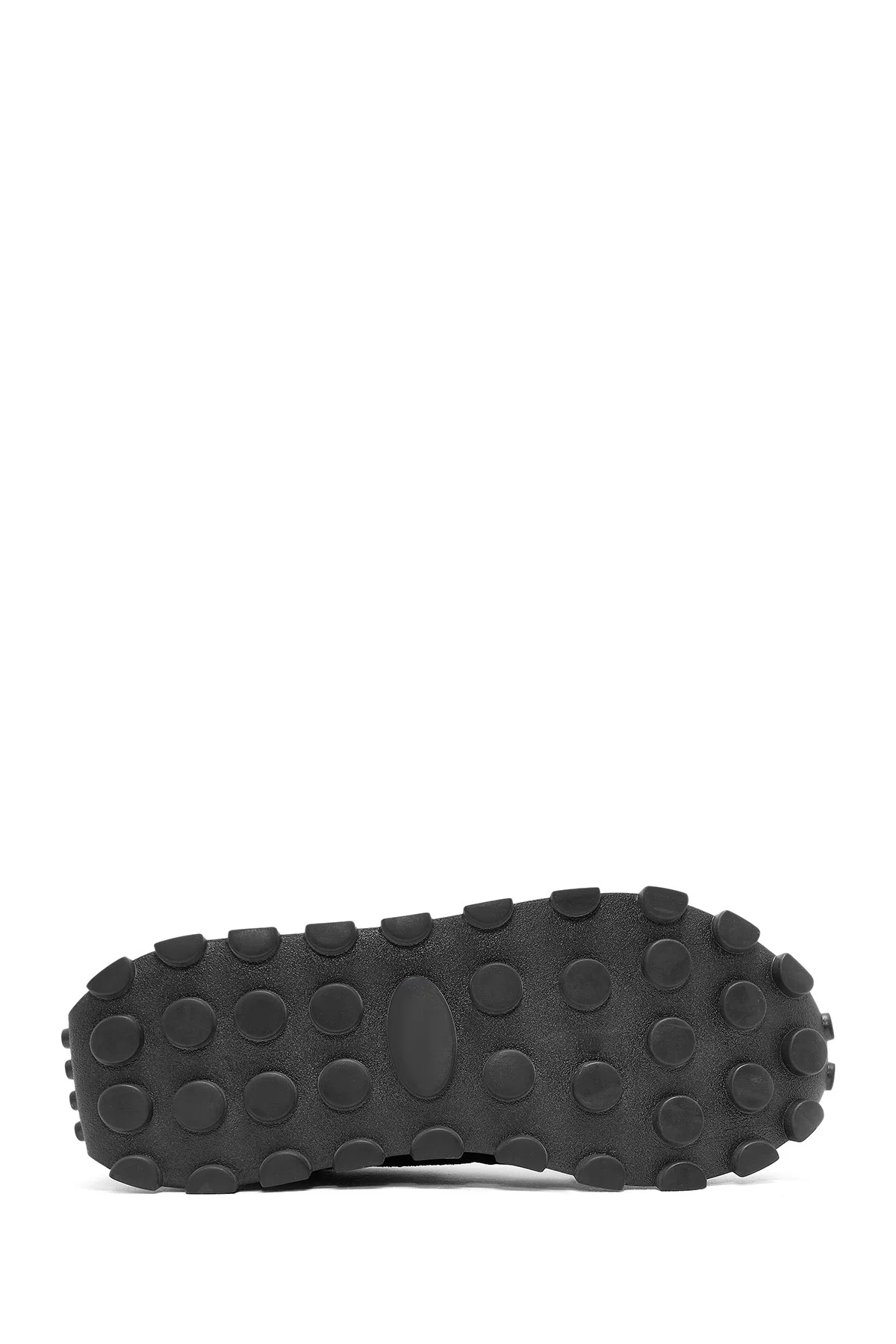 Erkek Siyah Bağcıklı Deri Sneaker - Image 4