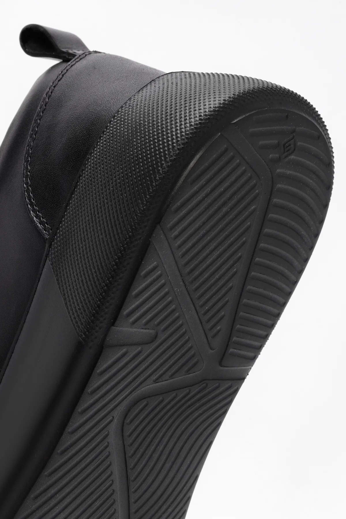 Erkek Siyah Bağcıklı Deri Sneaker - Image 8