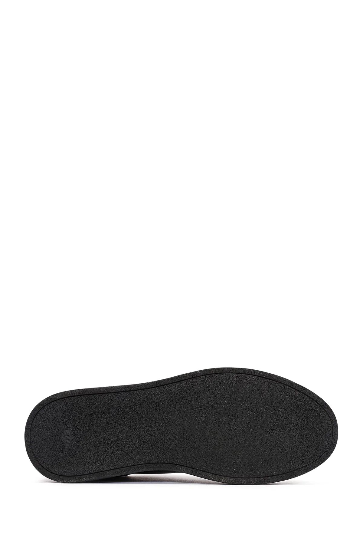 Erkek Siyah Bağcıklı Deri Sneaker - Image 4