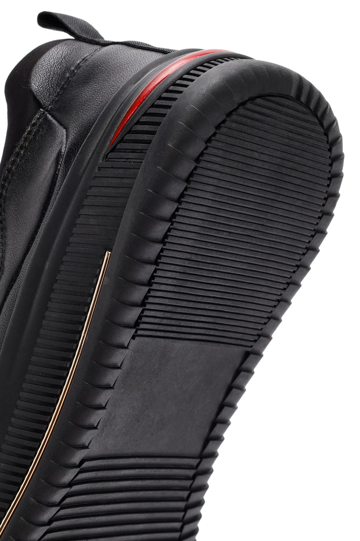 Erkek Siyah Bağcıklı Deri Sneaker - Image 8