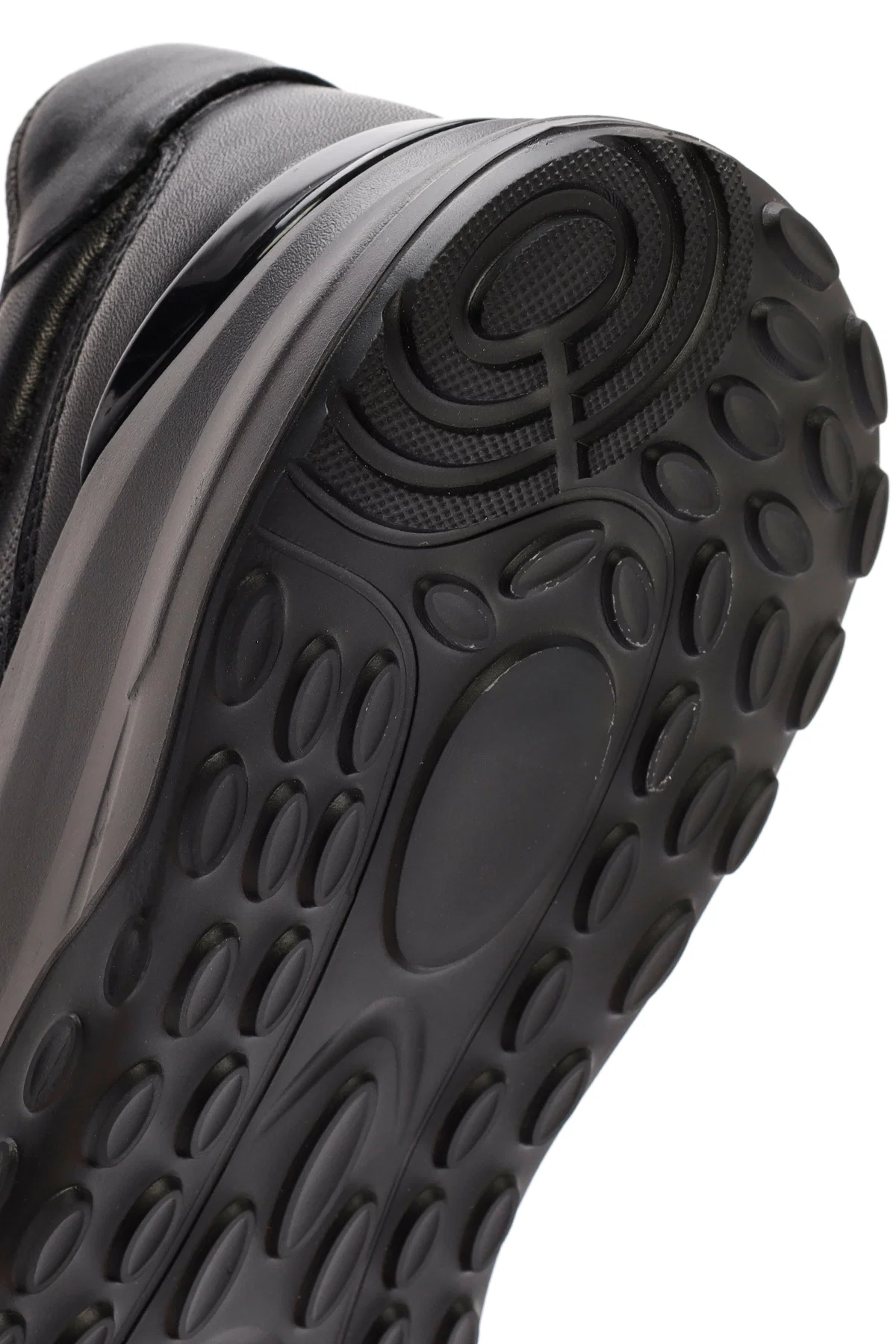 Erkek Siyah Bağcıklı Deri Sneaker - Image 8