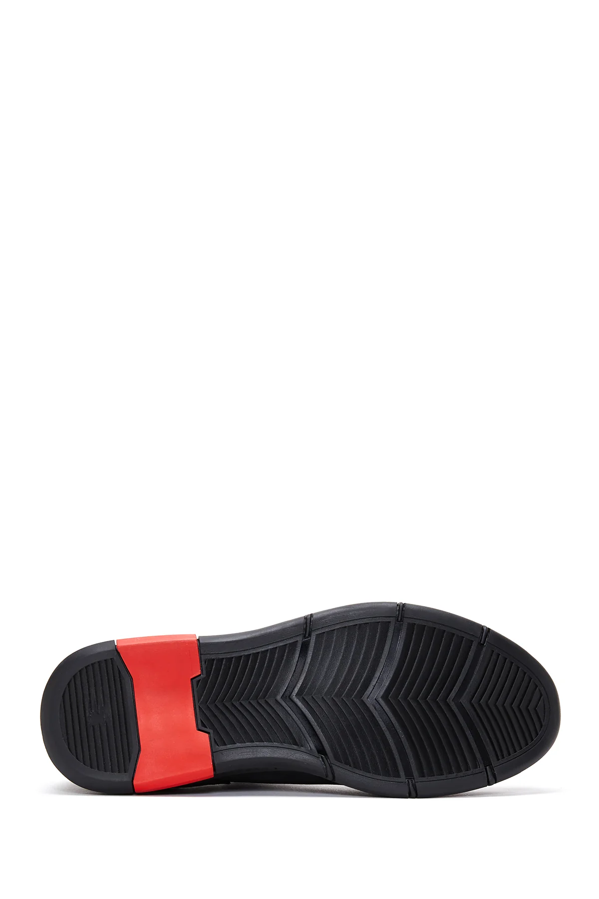Erkek Siyah Bağcıklı Deri Sneaker - Image 4