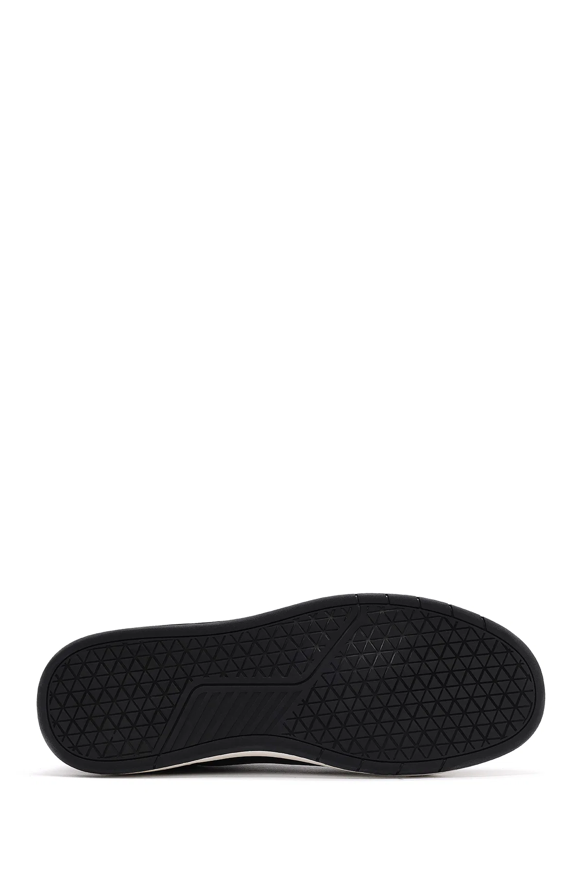 Erkek Siyah Bağcıklı Deri Sneaker - Image 4