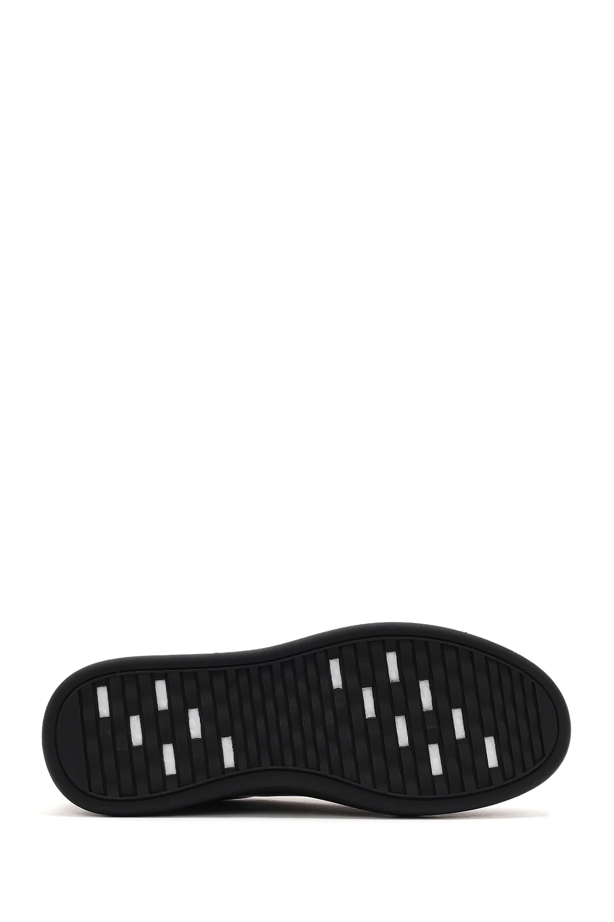 Erkek Siyah Bağcıklı Deri Sneaker - Image 4