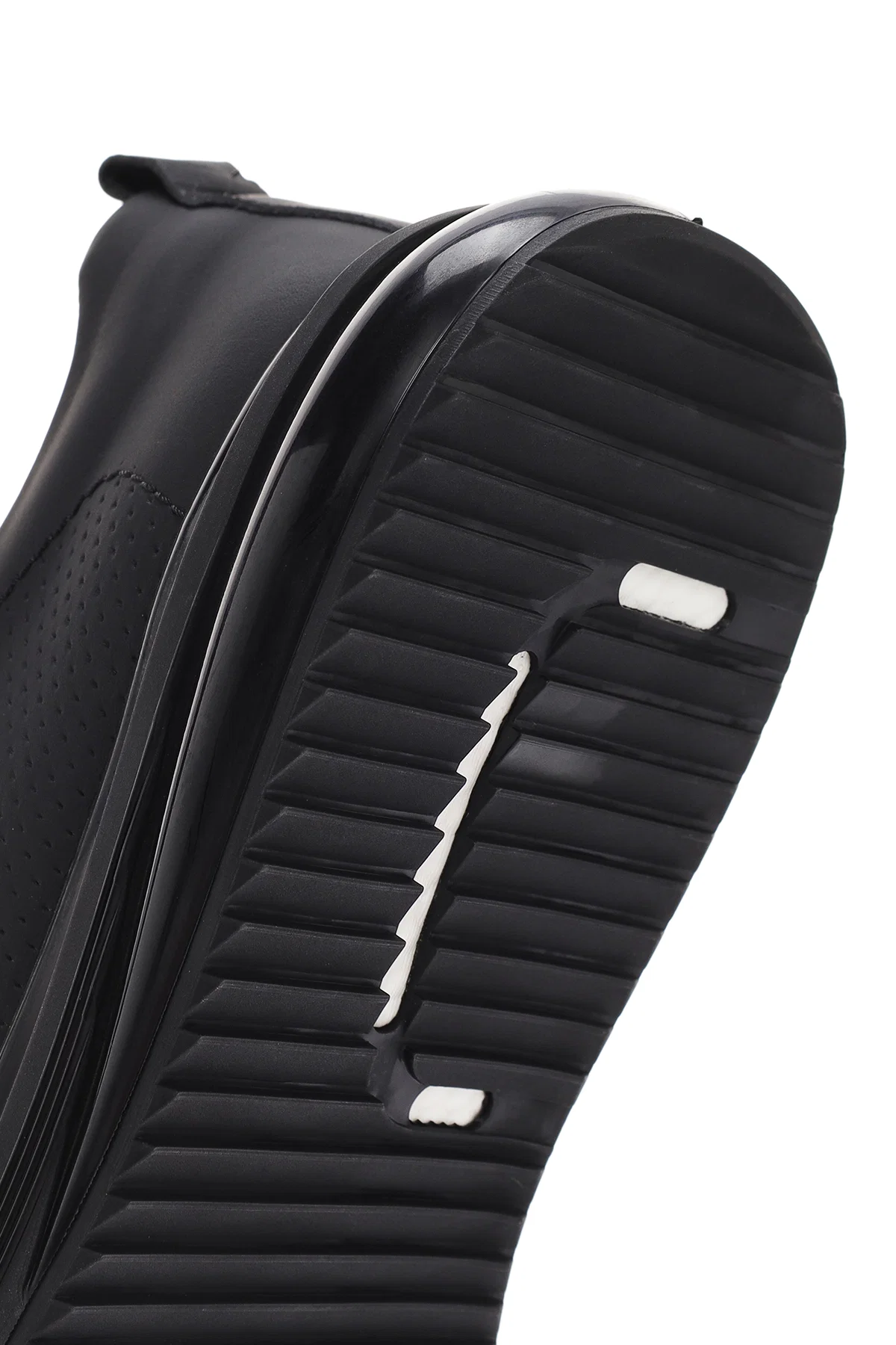 Erkek Siyah Bağcıklı Deri Sneaker - Image 8
