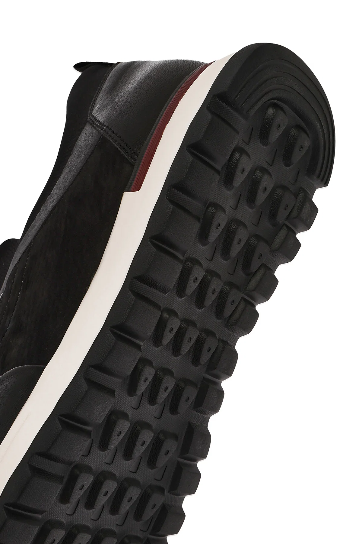 Erkek Siyah Bağcıklı Deri Sneaker - Image 8