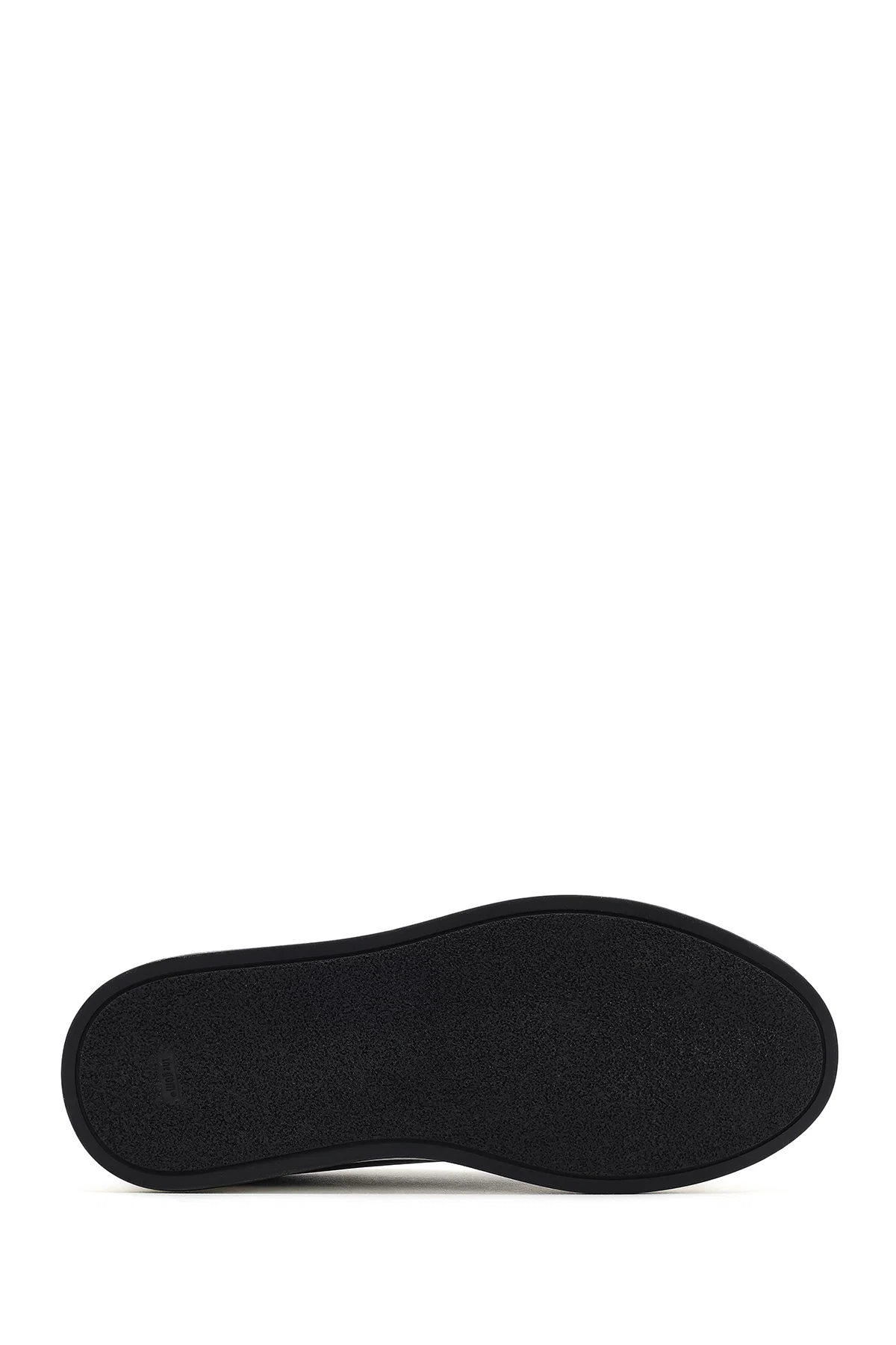 Erkek Siyah Bağcıklı Deri Sneaker - Image 4