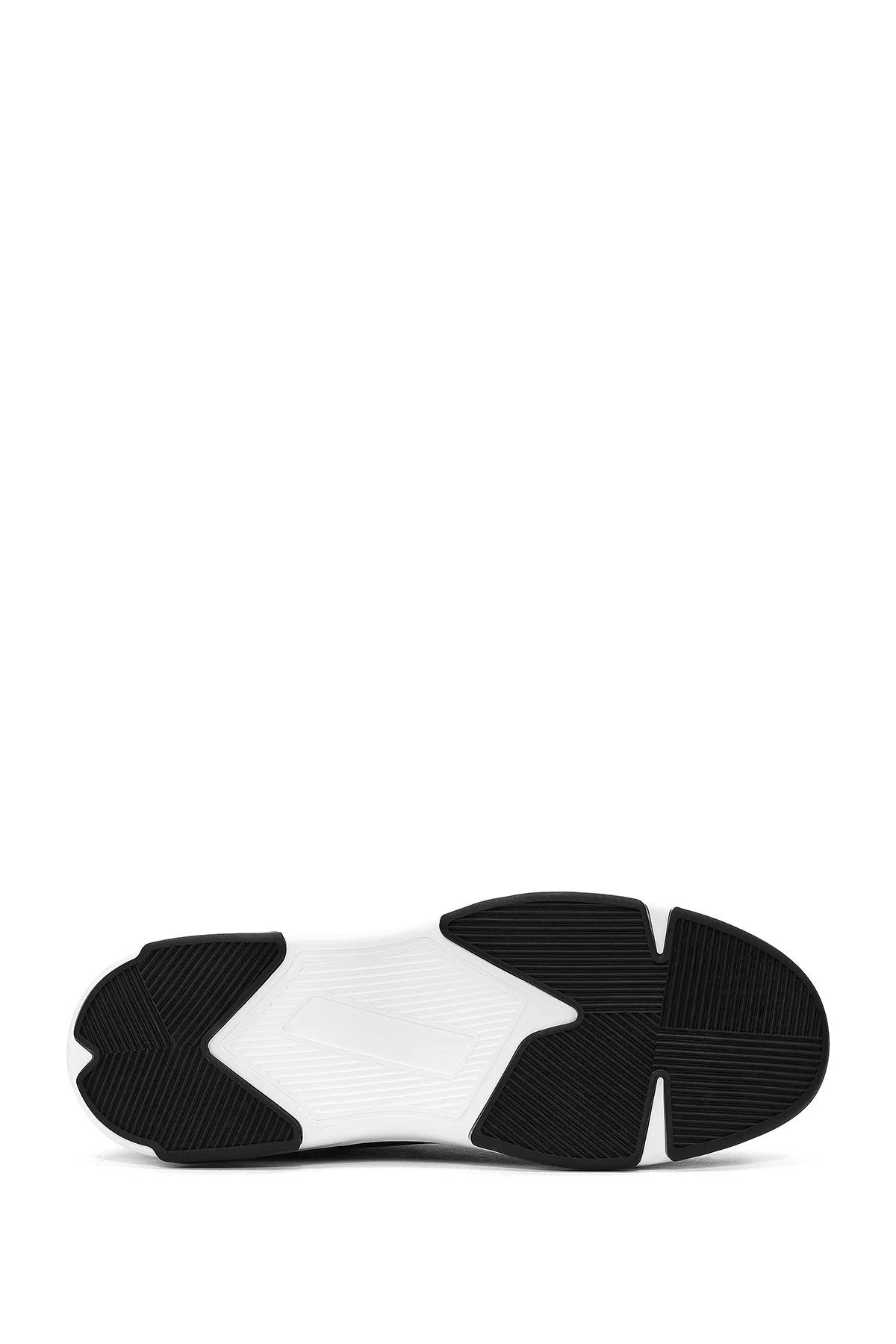 Erkek Siyah Bağcıklı Deri Sneaker - Image 4