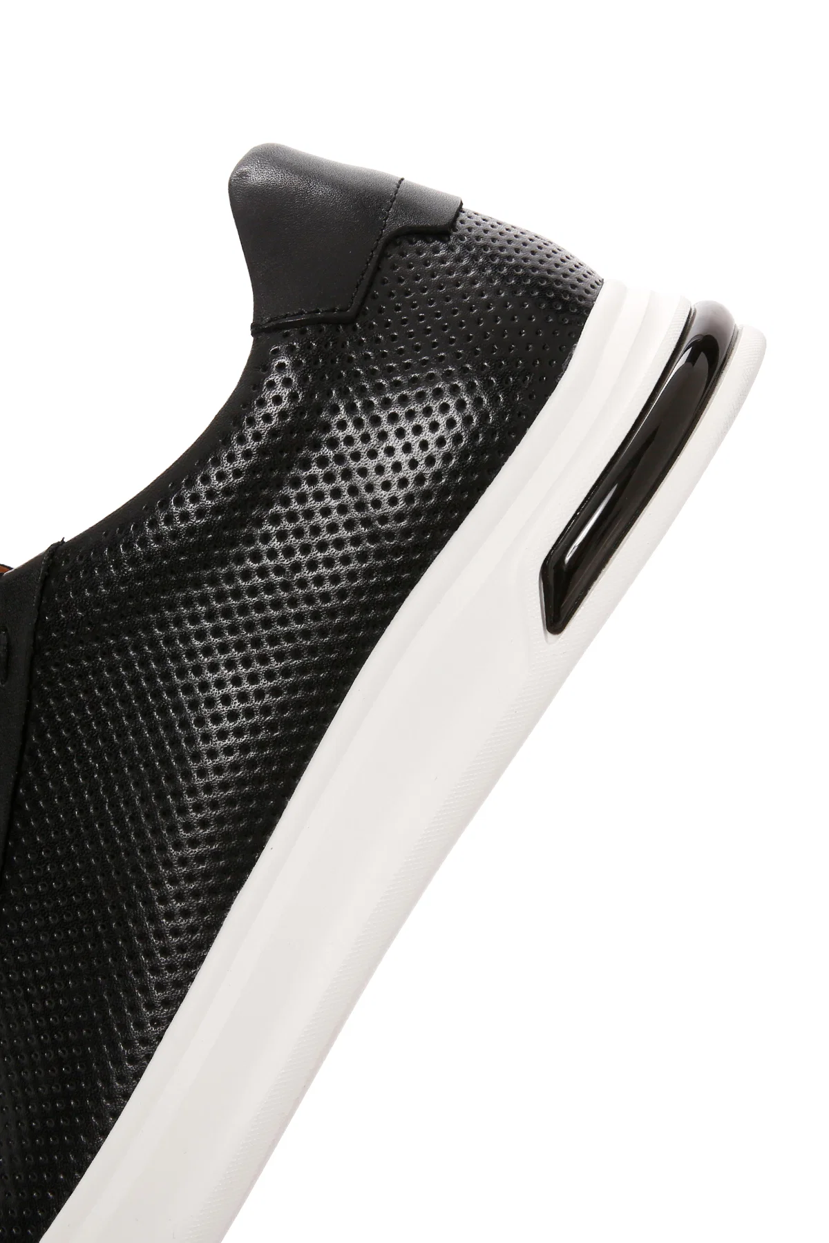 Erkek Siyah Bağcıklı Deri Sneaker - Image 8