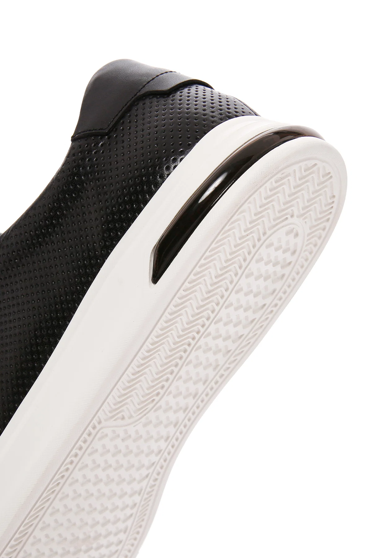 Erkek Siyah Bağcıklı Deri Sneaker - Image 9