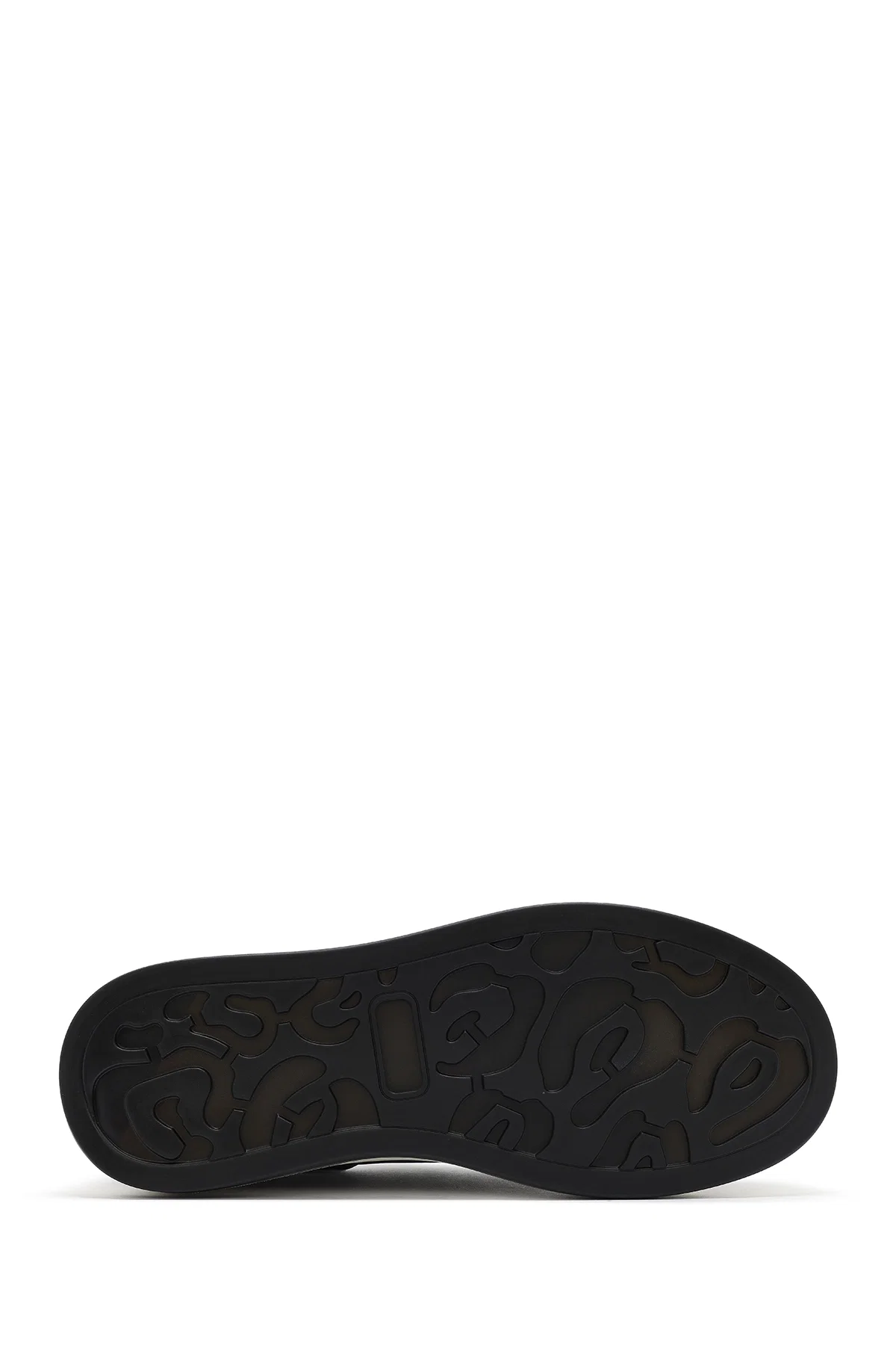 Erkek Siyah Bağcıklı Deri Sneaker - Image 4