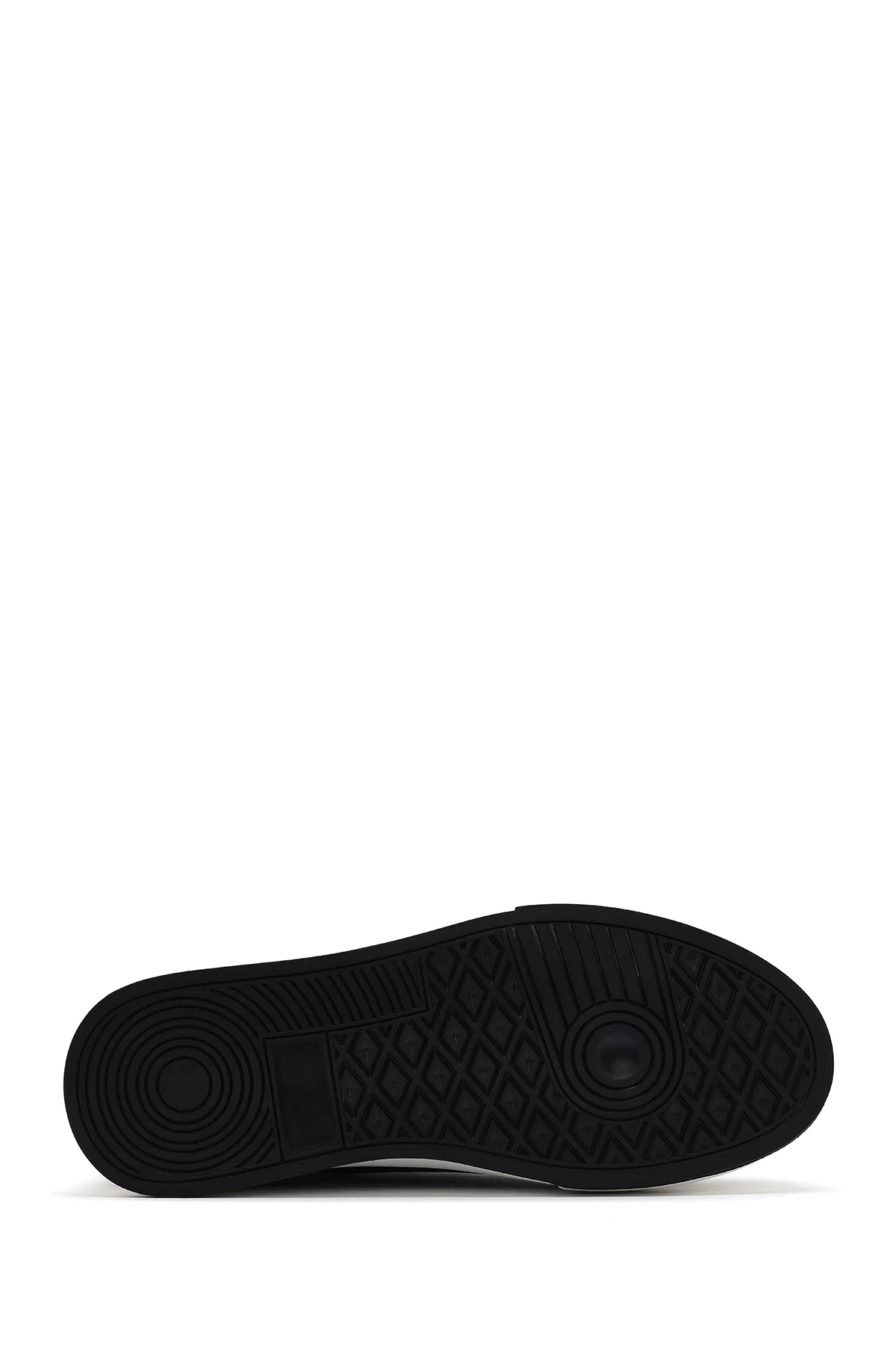 Erkek Siyah Bağcıklı Deri Sneaker - Image 4