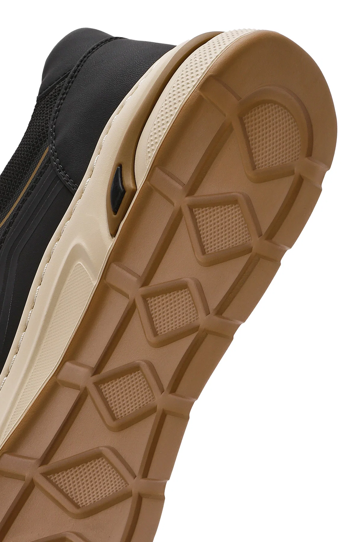 Erkek Siyah Bağcıklı Deri Sneaker - Image 8