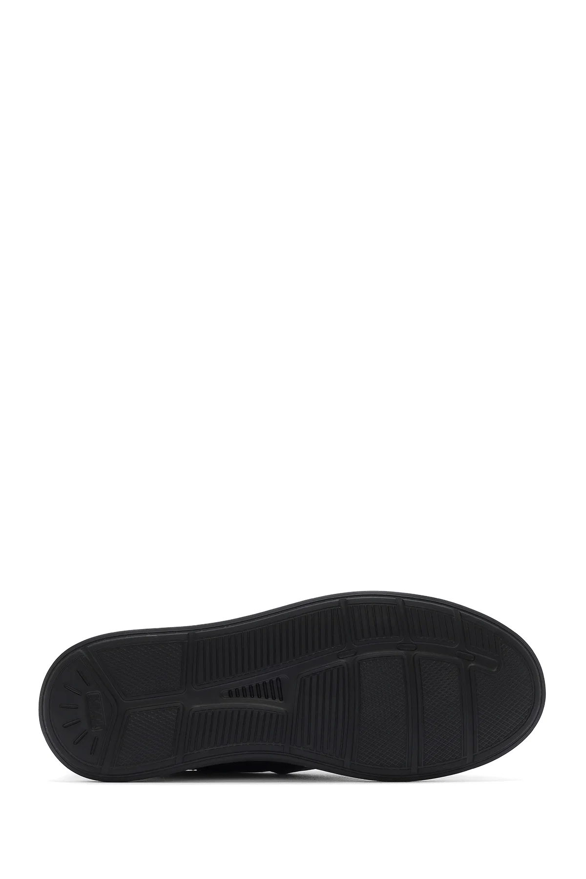 Erkek Siyah Bağcıklı Deri Sneaker - Image 4