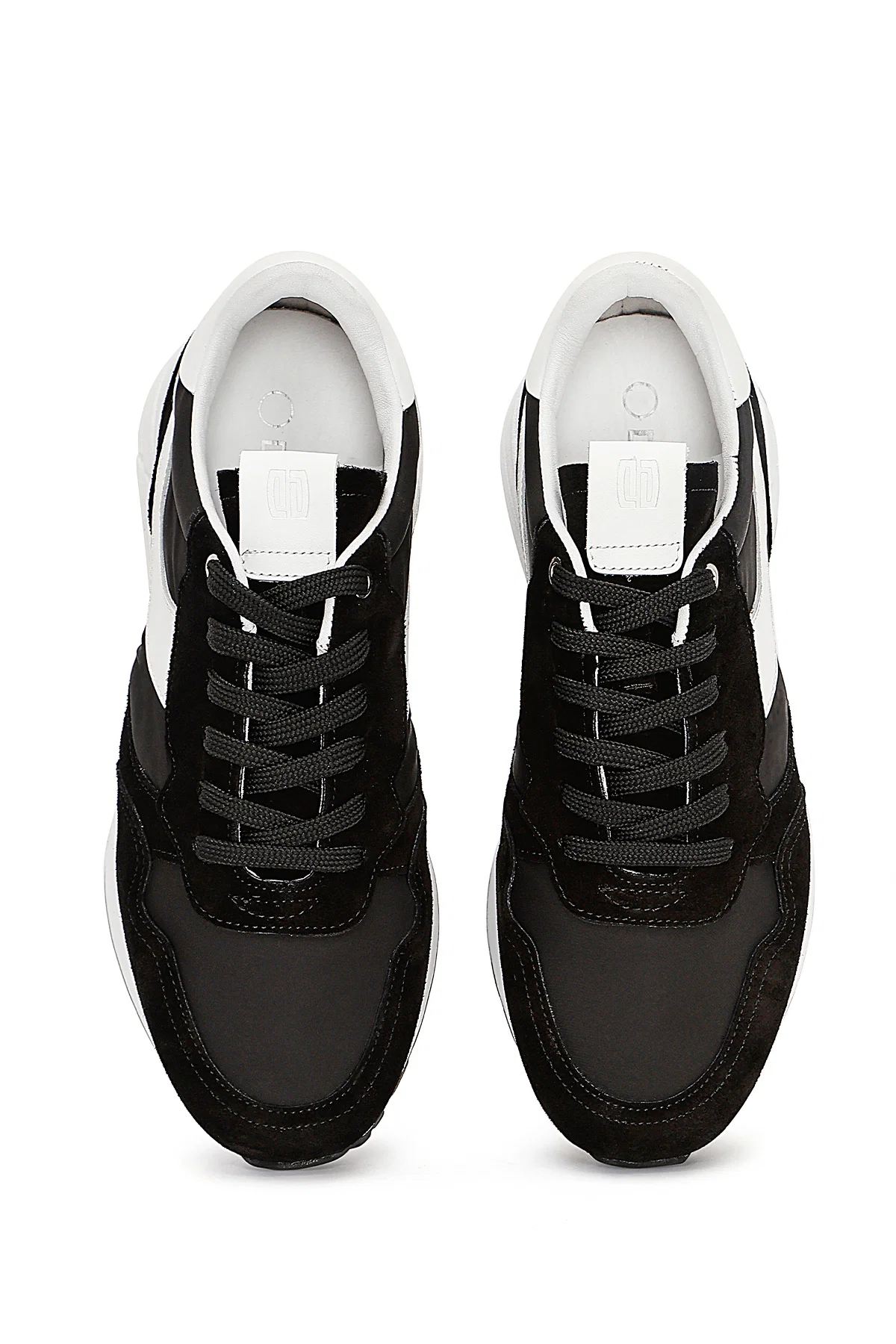 Erkek Siyah Bağcıklı Deri Sneaker - Image 7