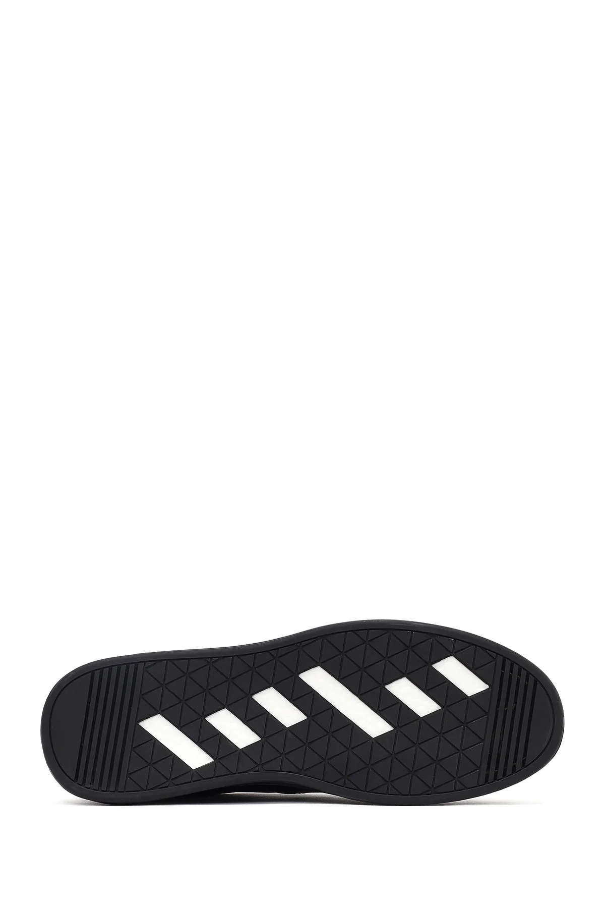 Erkek Siyah Bağcıklı Deri Sneaker - Image 4