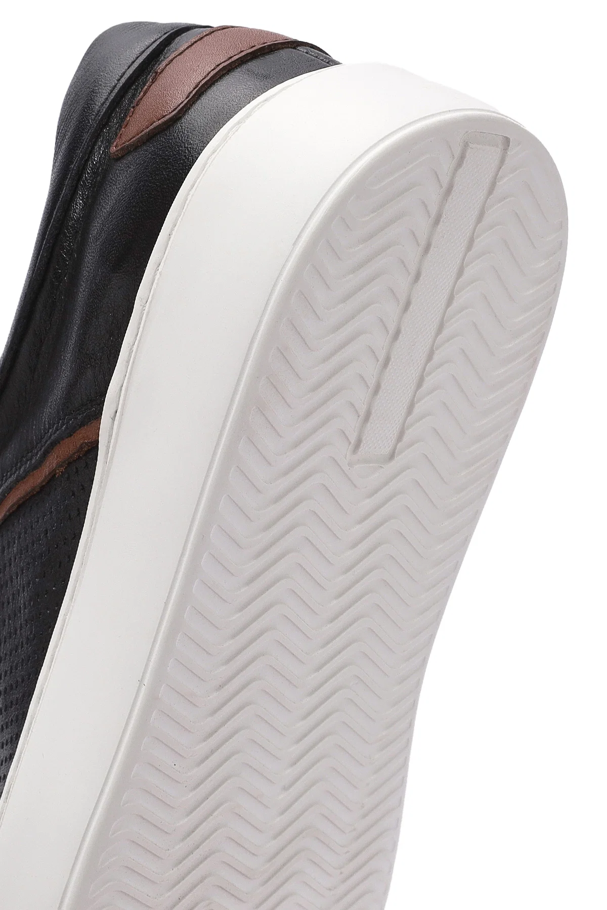 Erkek Siyah Bağcıklı Deri Sneaker - Image 10