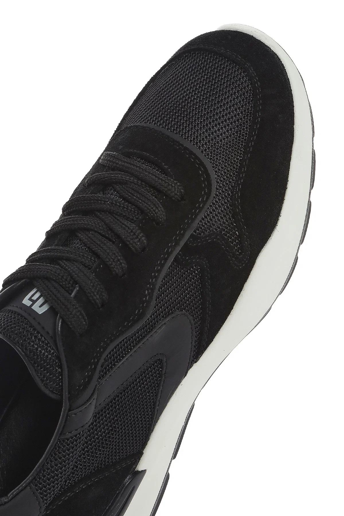 Erkek Siyah Bağcıklı Deri Sneaker - Image 10
