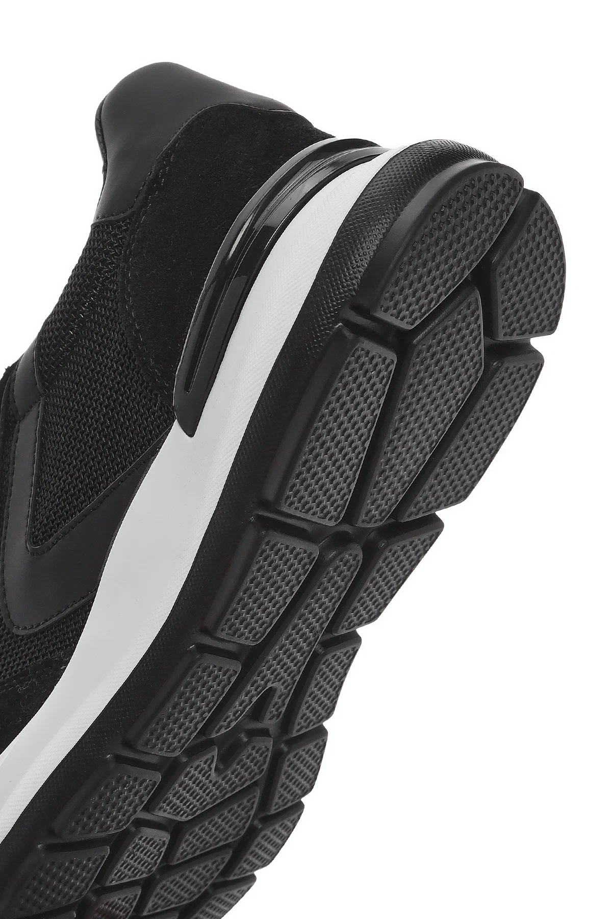 Erkek Siyah Bağcıklı Deri Sneaker - Image 8