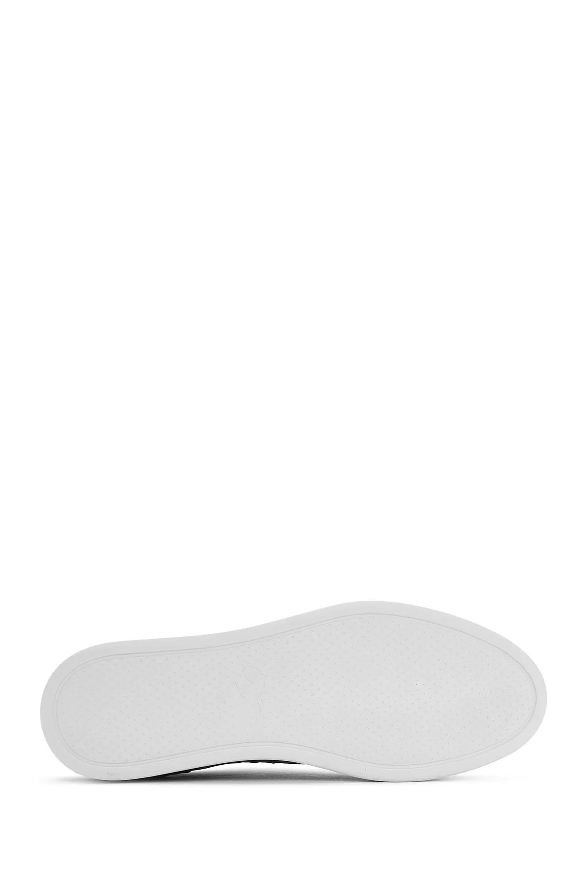 Erkek Siyah Bağcıklı Deri Sneaker - Image 4