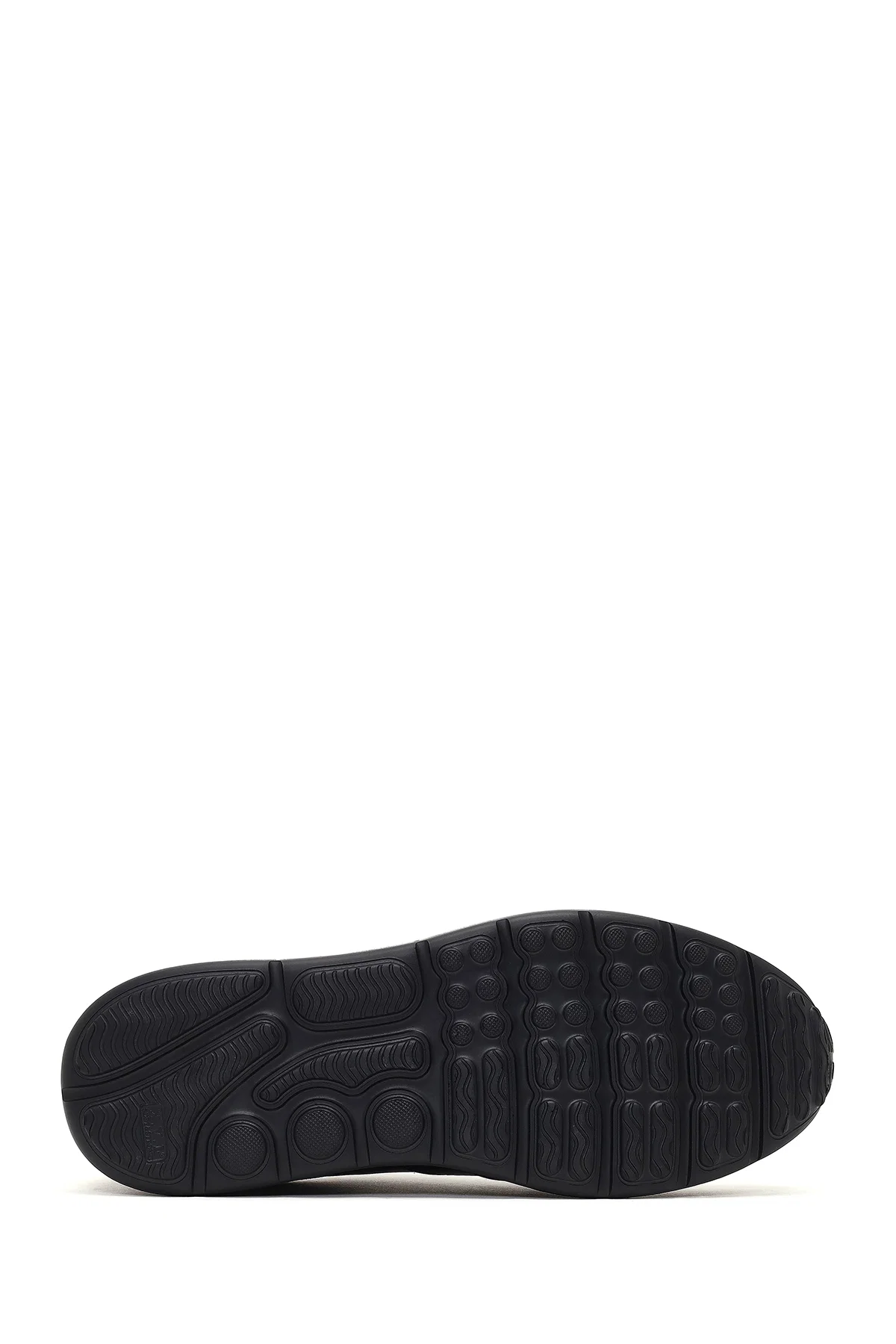 Erkek Siyah Bağcıklı Deri Sneaker - Image 4