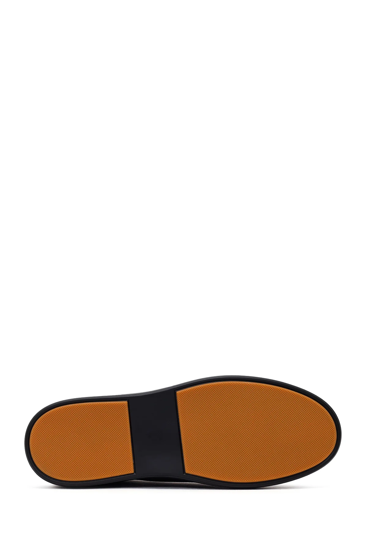 Erkek Siyah Bağcıklı Deri Sneaker - Image 5