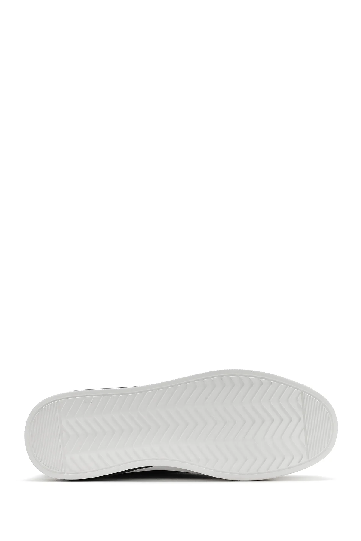 Erkek Siyah Bağcıklı Deri Sneaker - Image 5