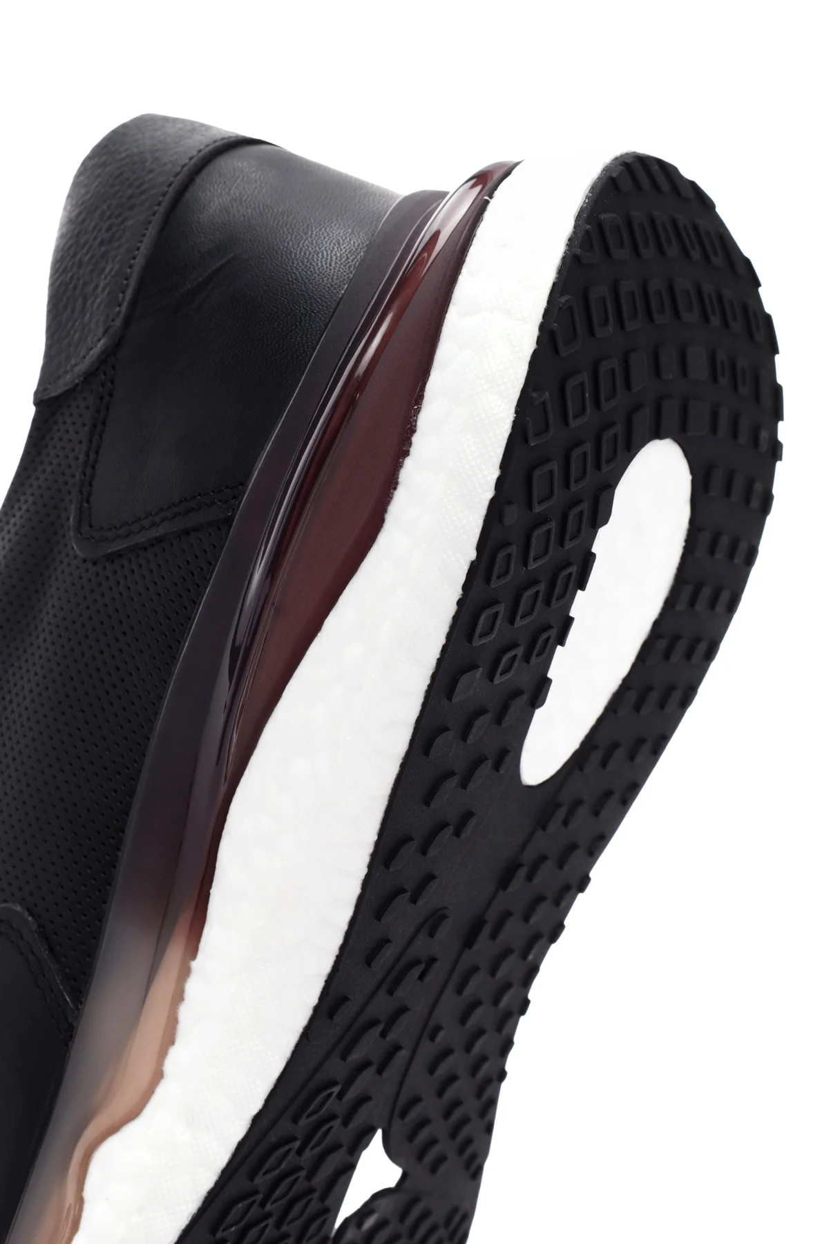 Erkek Siyah Bağcıklı Kalın Tabanlı Deri Casual Sneaker - Image 8