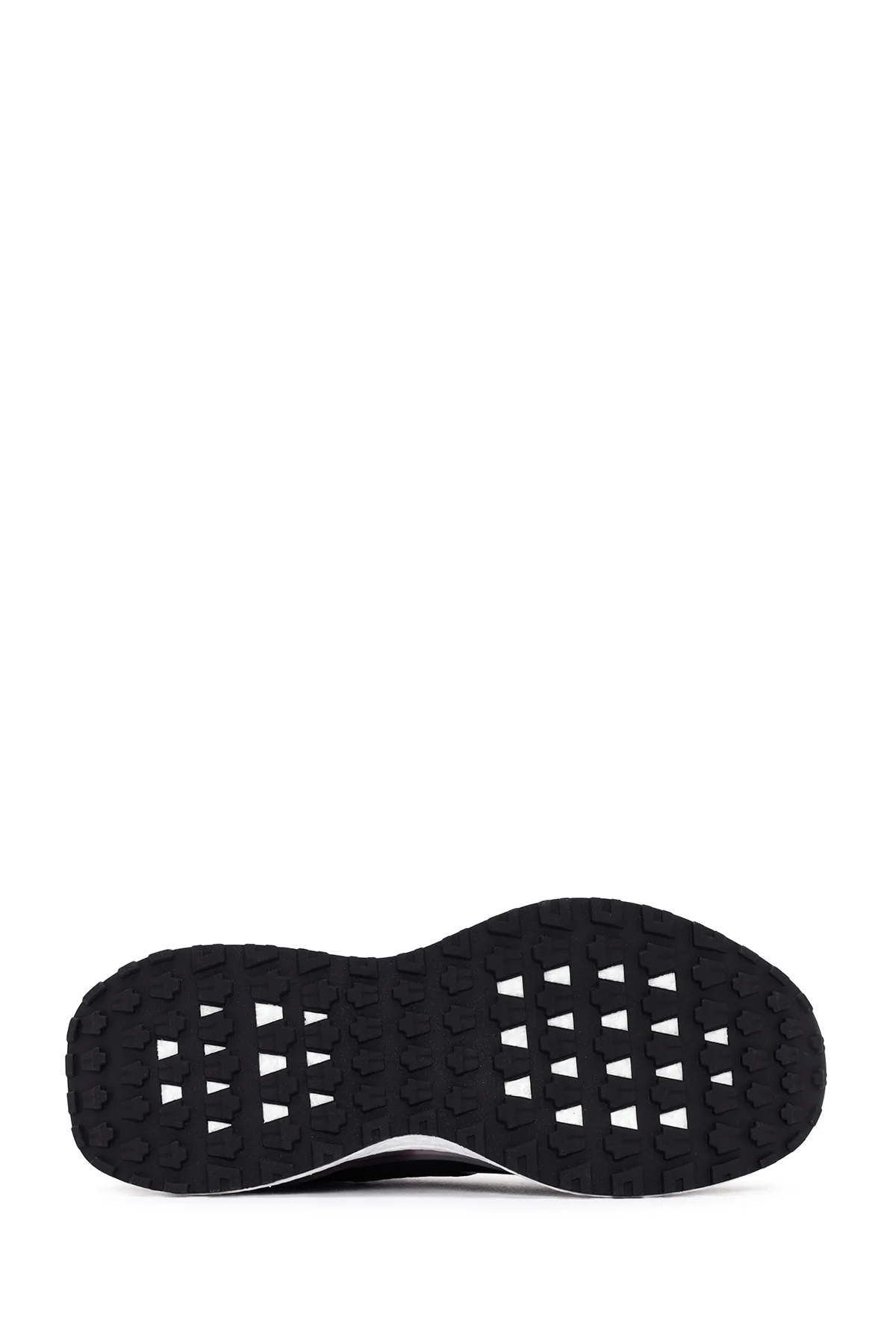 Erkek Siyah Bağcıklı Kalın Tabanlı Deri Casual Sneaker - Image 4