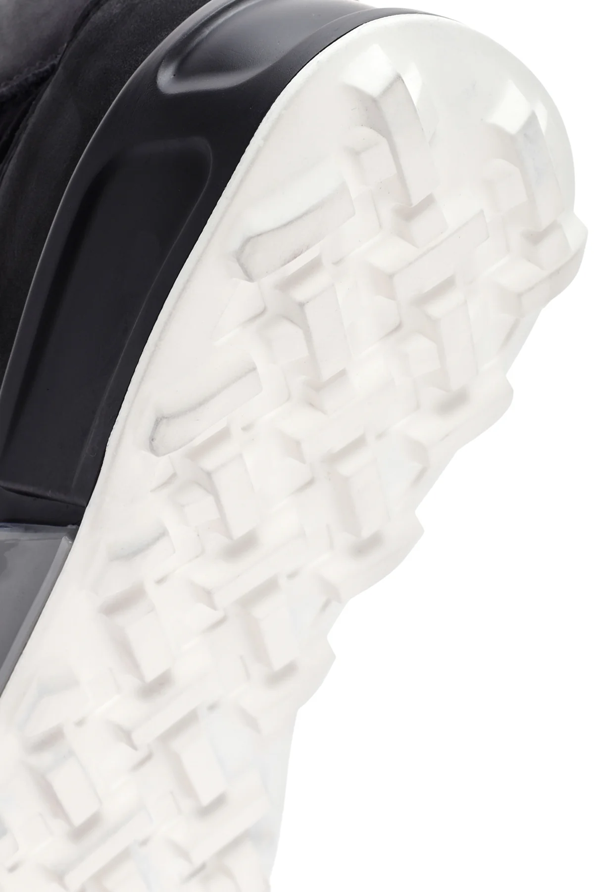 Erkek Siyah Bağcıklı Kalın Tabanlı Deri Sneaker - Image 8