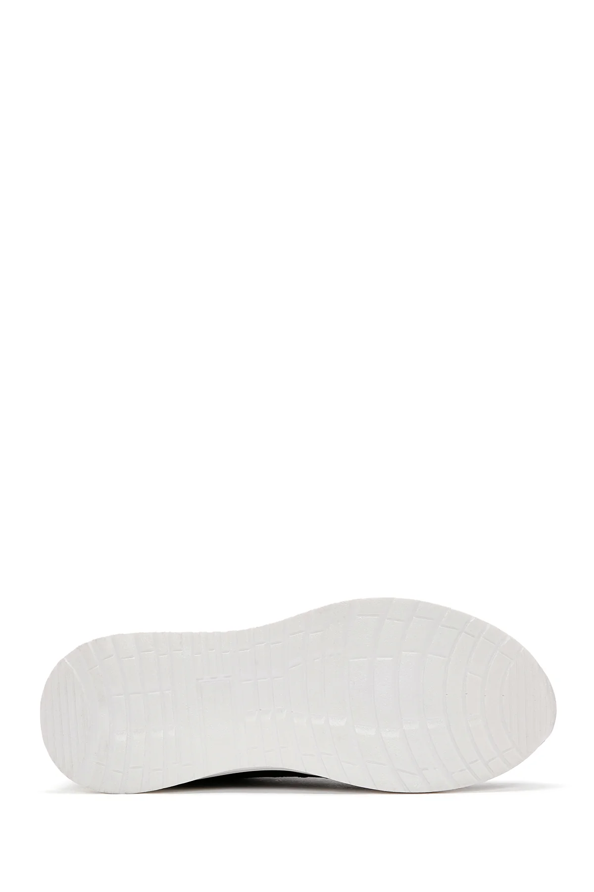 Erkek Siyah Bağcıklı Kalın Tabanlı Deri Sneaker - Image 4