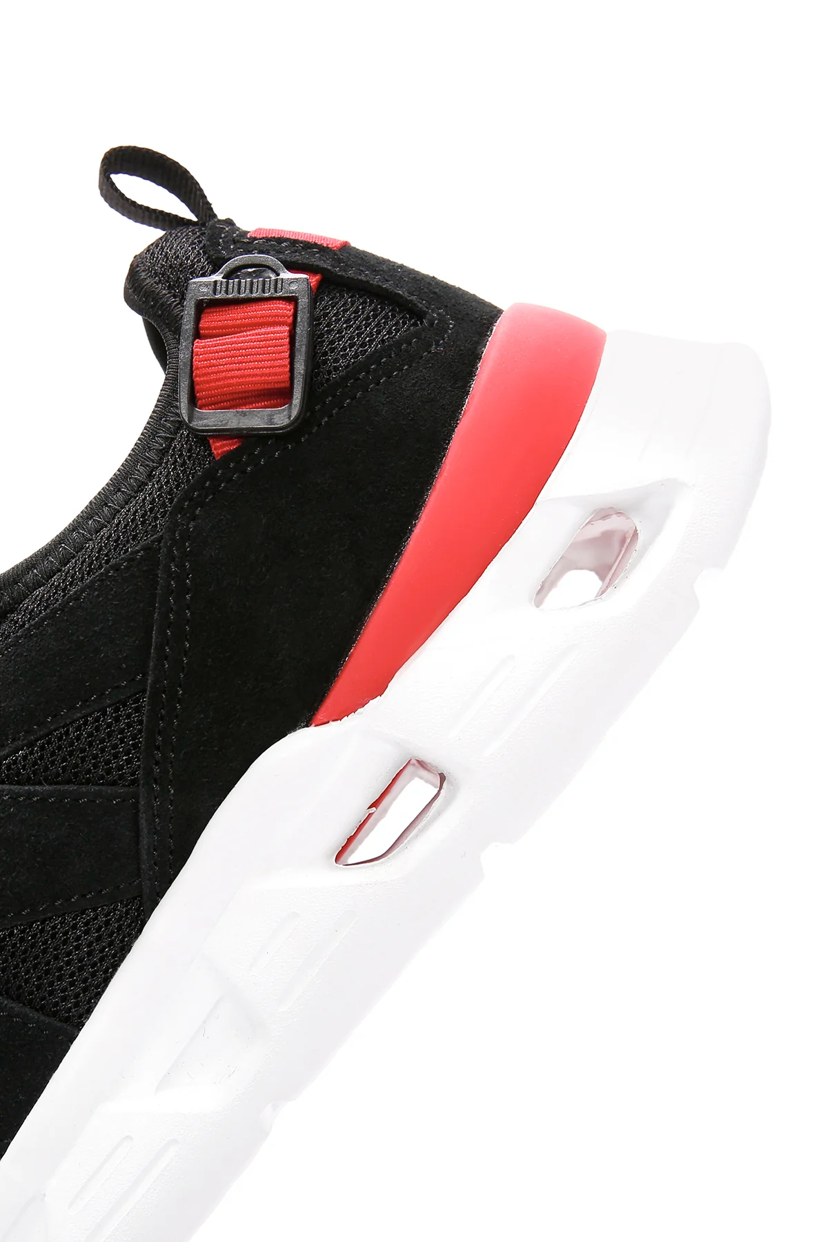 Erkek Siyah Bağcıklı Kalın Tabanlı Deri Sneaker - Image 8