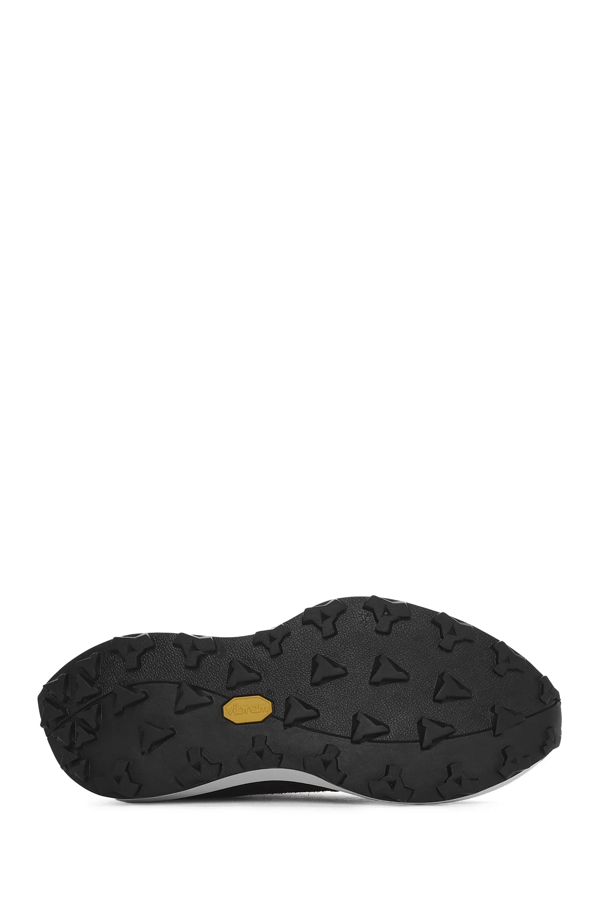 Erkek Siyah Bağcıklı Kalın Tabanlı Deri Sneaker - Image 4