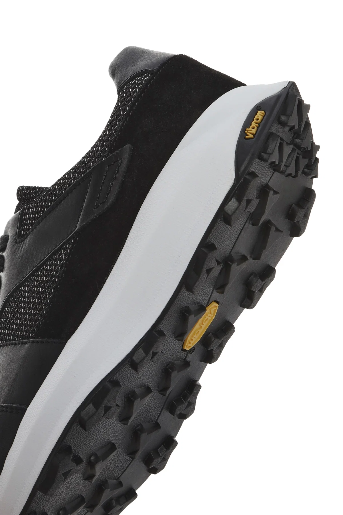Erkek Siyah Bağcıklı Kalın Tabanlı Deri Sneaker - Image 8