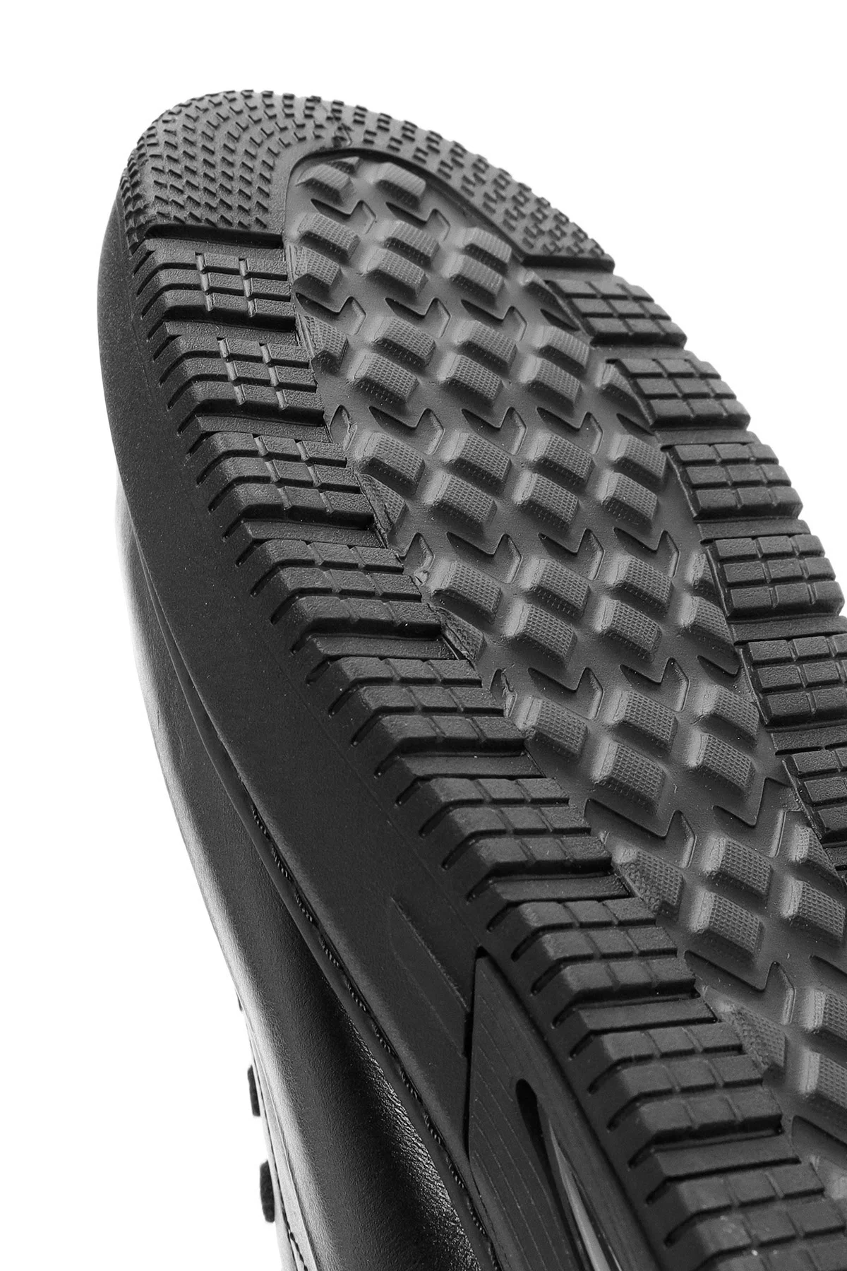 Erkek Siyah Bağcıklı Kalın Tabanlı Deri Sneaker - Image 10