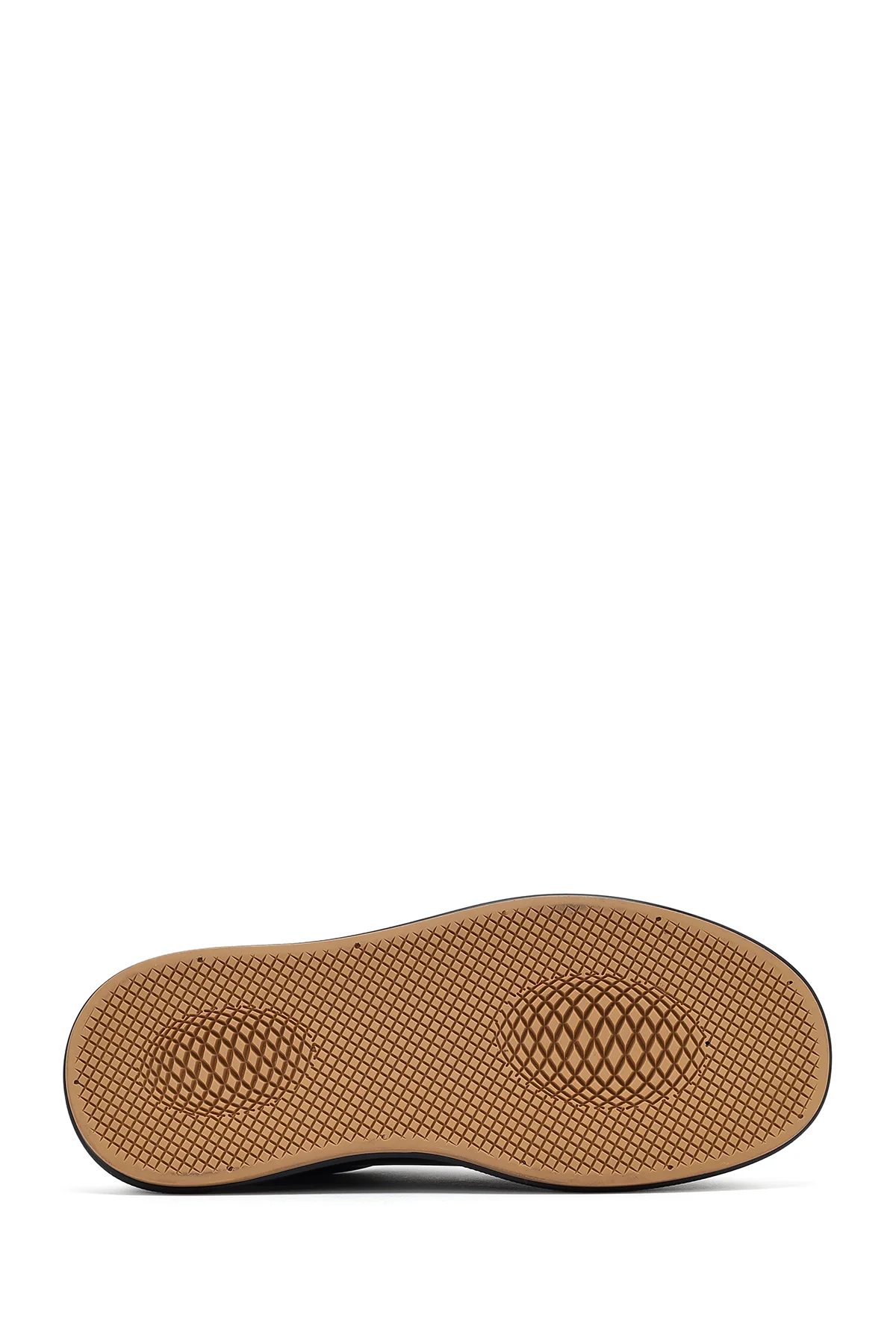 Erkek Siyah Bağcıklı Kalın Tabanlı Deri Sneaker - Image 5