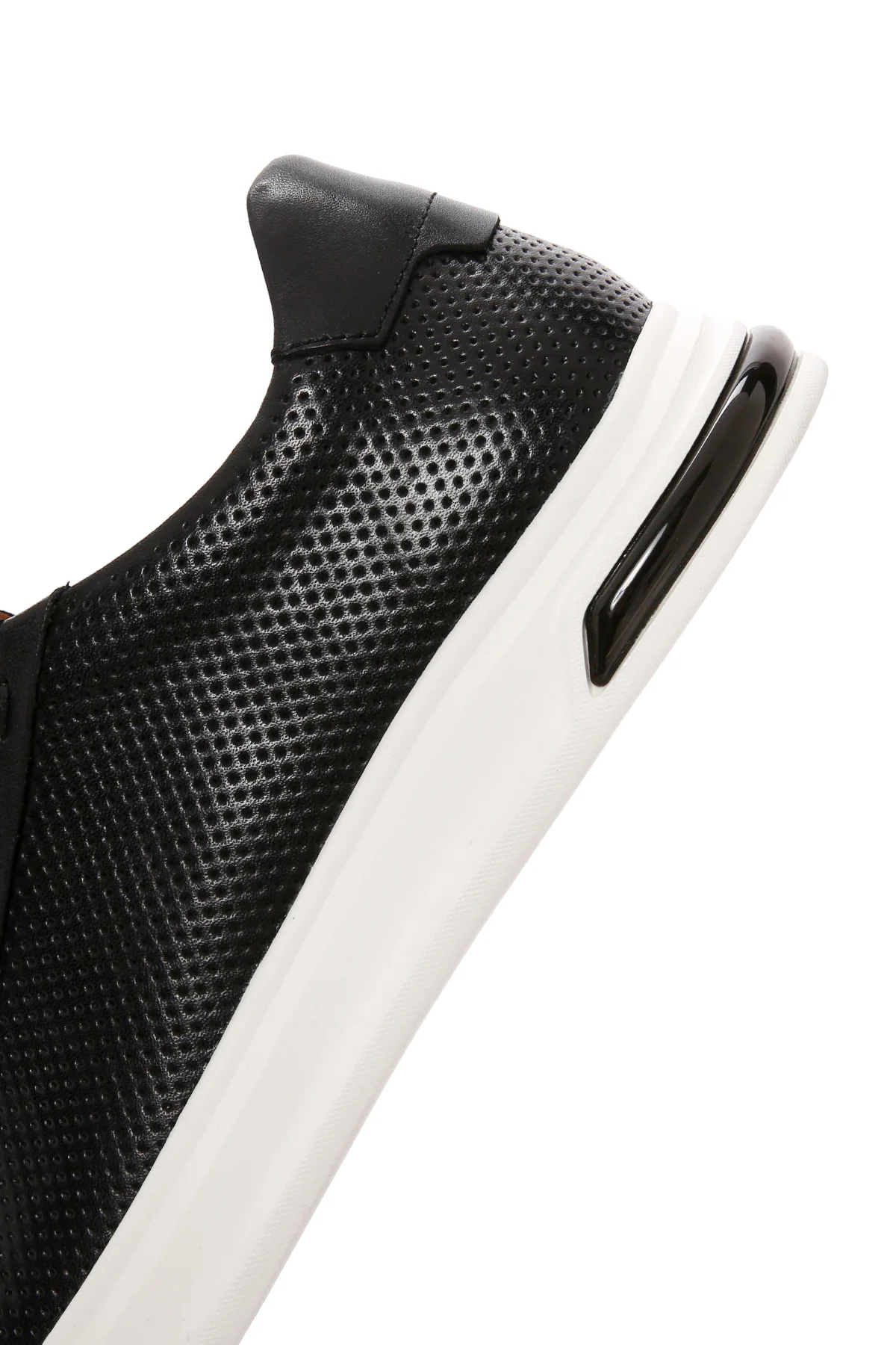 Erkek Siyah Bağcıklı Kalın Tabanlı Deri Sneaker - Image 8