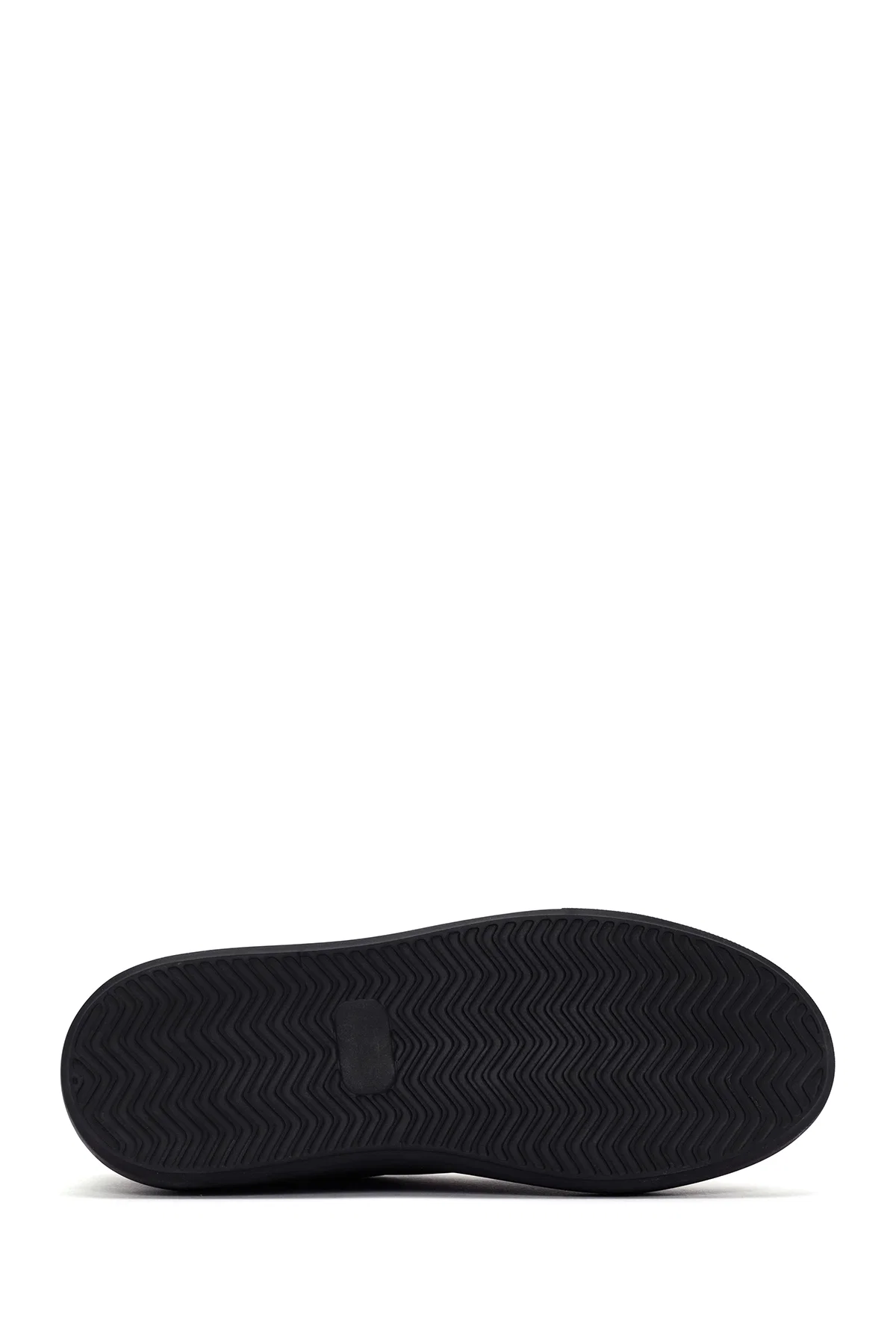 Erkek Siyah Bağcıklı Kalın Tabanlı Sneaker - Image 4