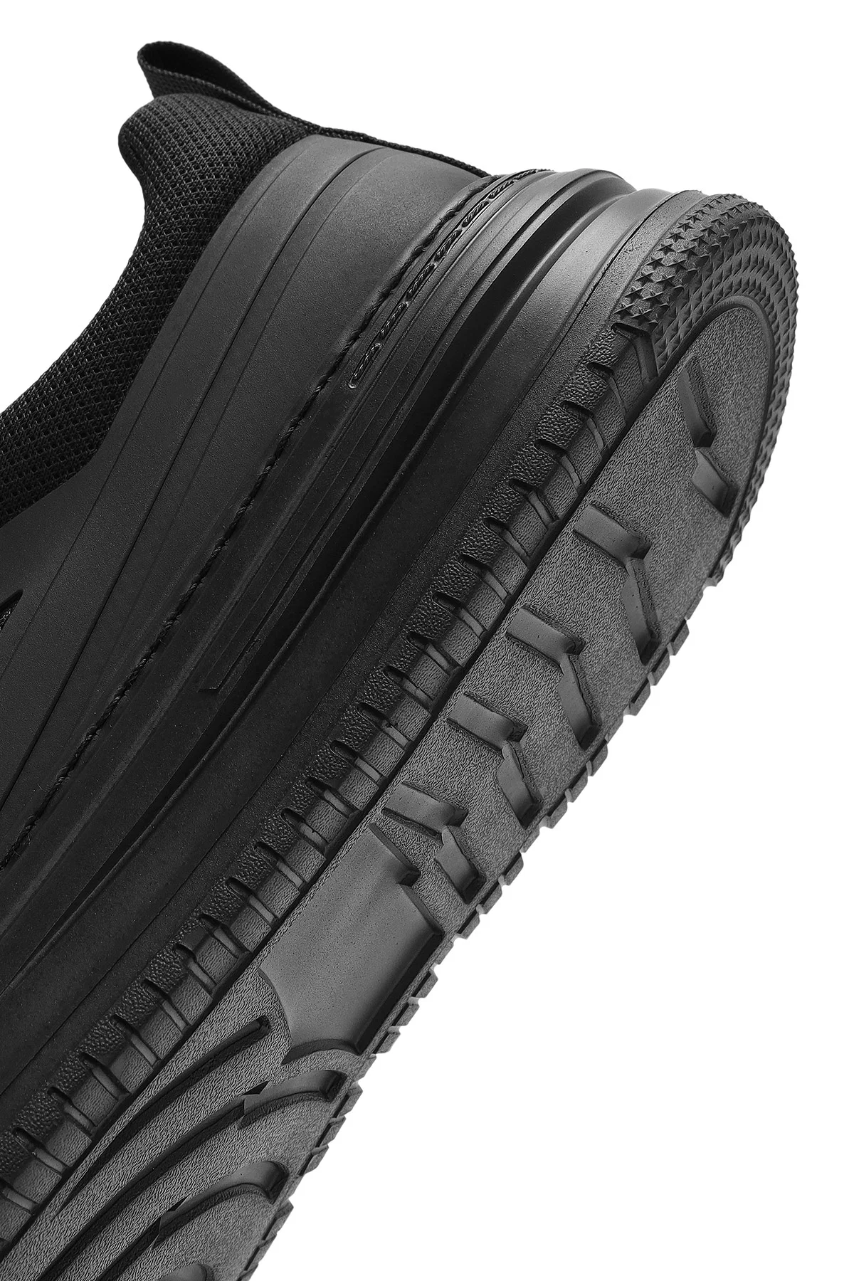 Erkek Siyah Bağcıklı Kalın Tabanlı Sneaker - Image 8