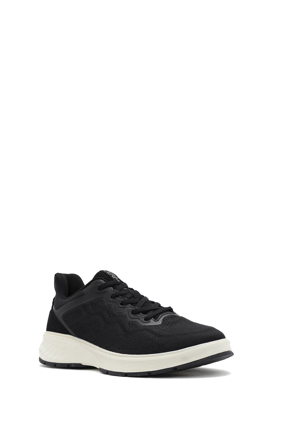 Erkek Siyah Bağcıklı Kalın Tabanlı Sneaker - Image 6