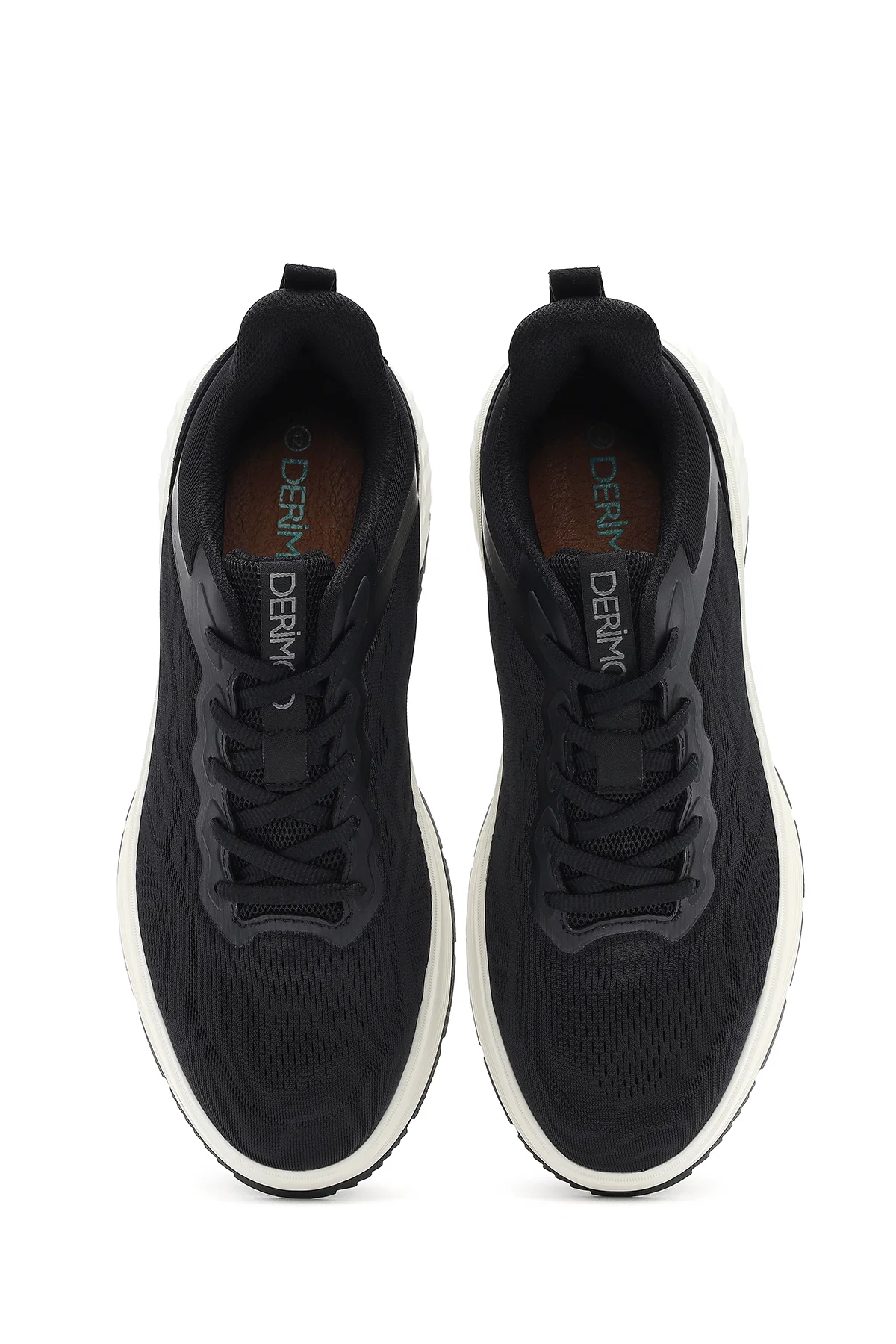 Erkek Siyah Bağcıklı Kalın Tabanlı Sneaker - Image 7