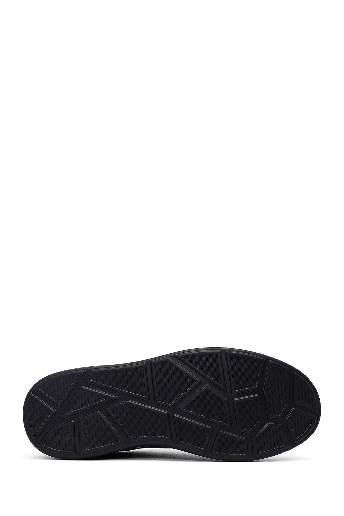 Erkek Siyah Bağcıklı Kalın Tabanlı Sneaker - Image 4