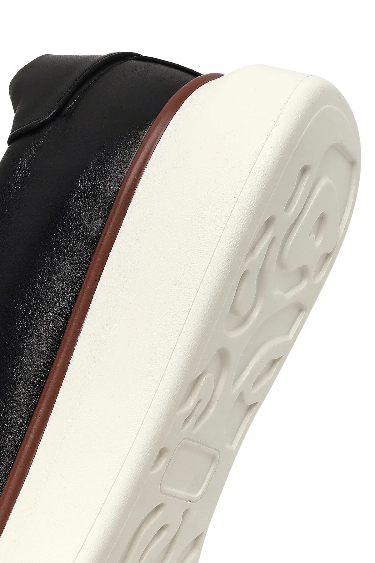 Erkek Siyah Bağcıklı Kalın Tabanlı Sneaker - Image 8
