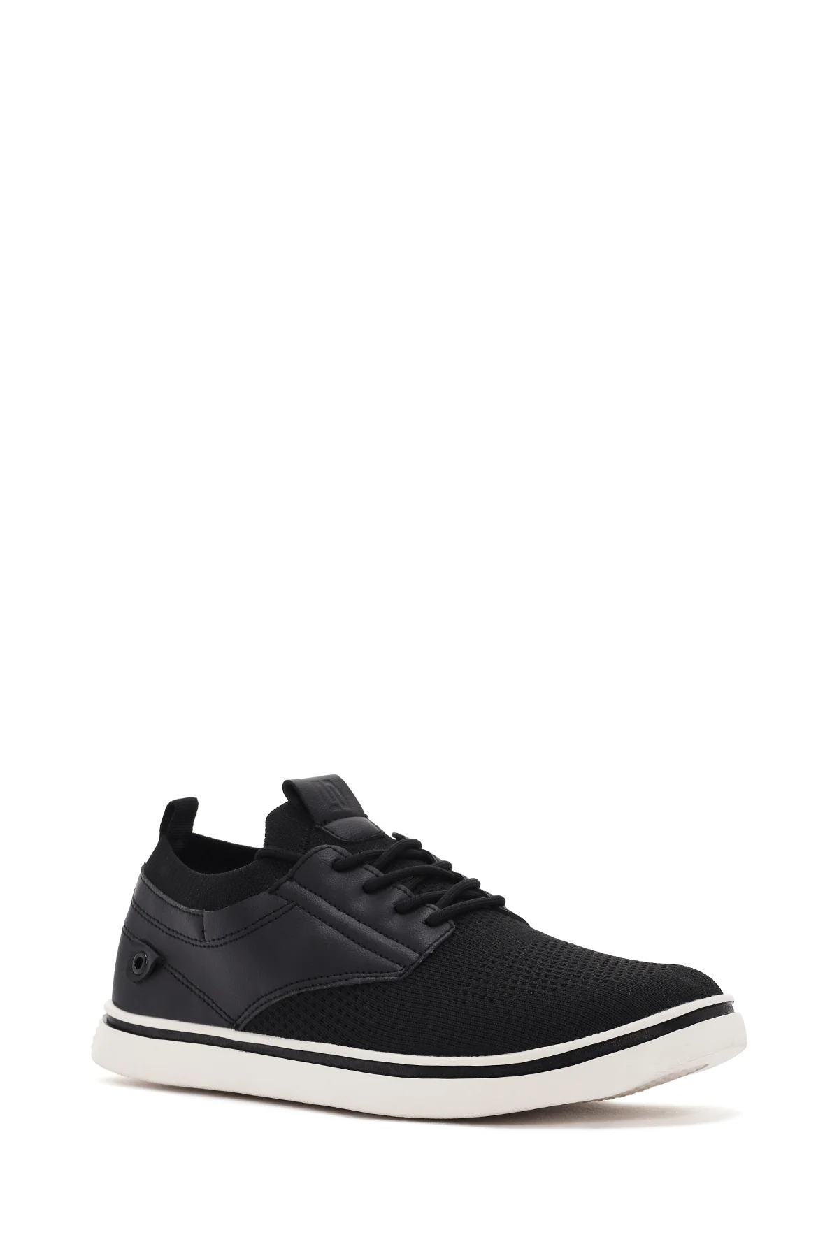 Erkek Siyah Bağcıklı Kumaş Sneaker - Image 6