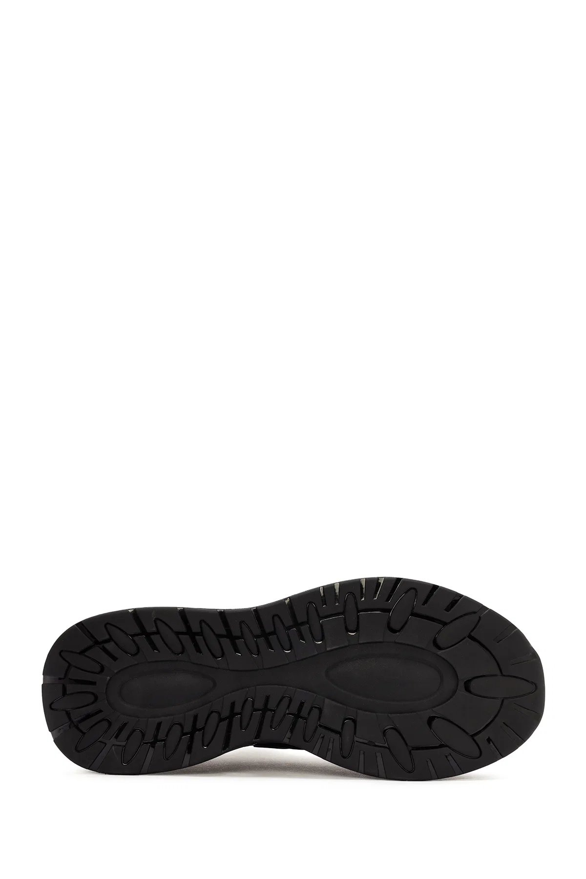 Erkek Siyah Bağcıklı Kumaş Sneaker - Image 4