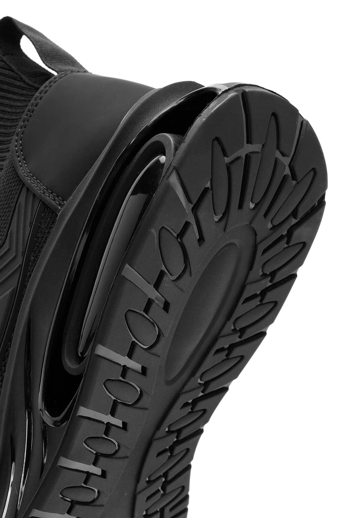 Erkek Siyah Bağcıklı Kumaş Sneaker - Image 8