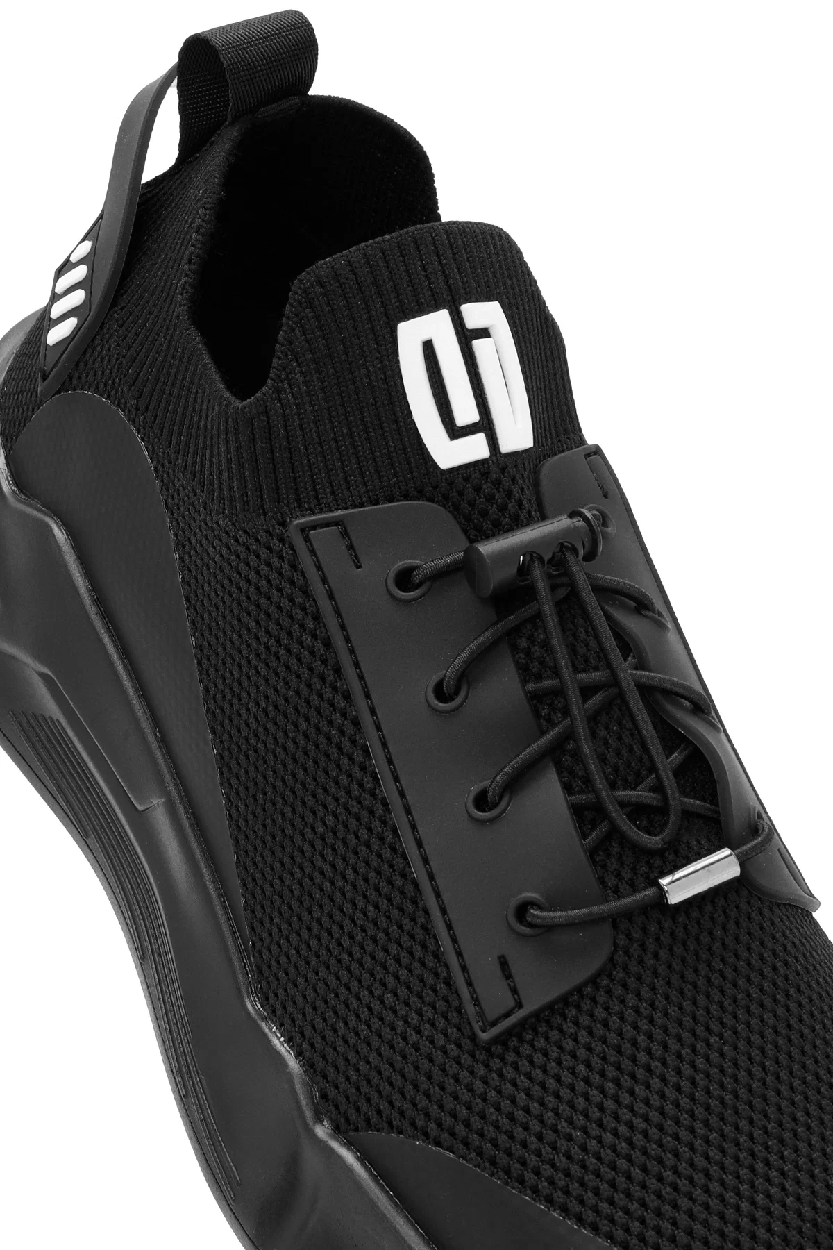 Erkek Siyah Bağcıklı Kumaş Sneaker - Image 10