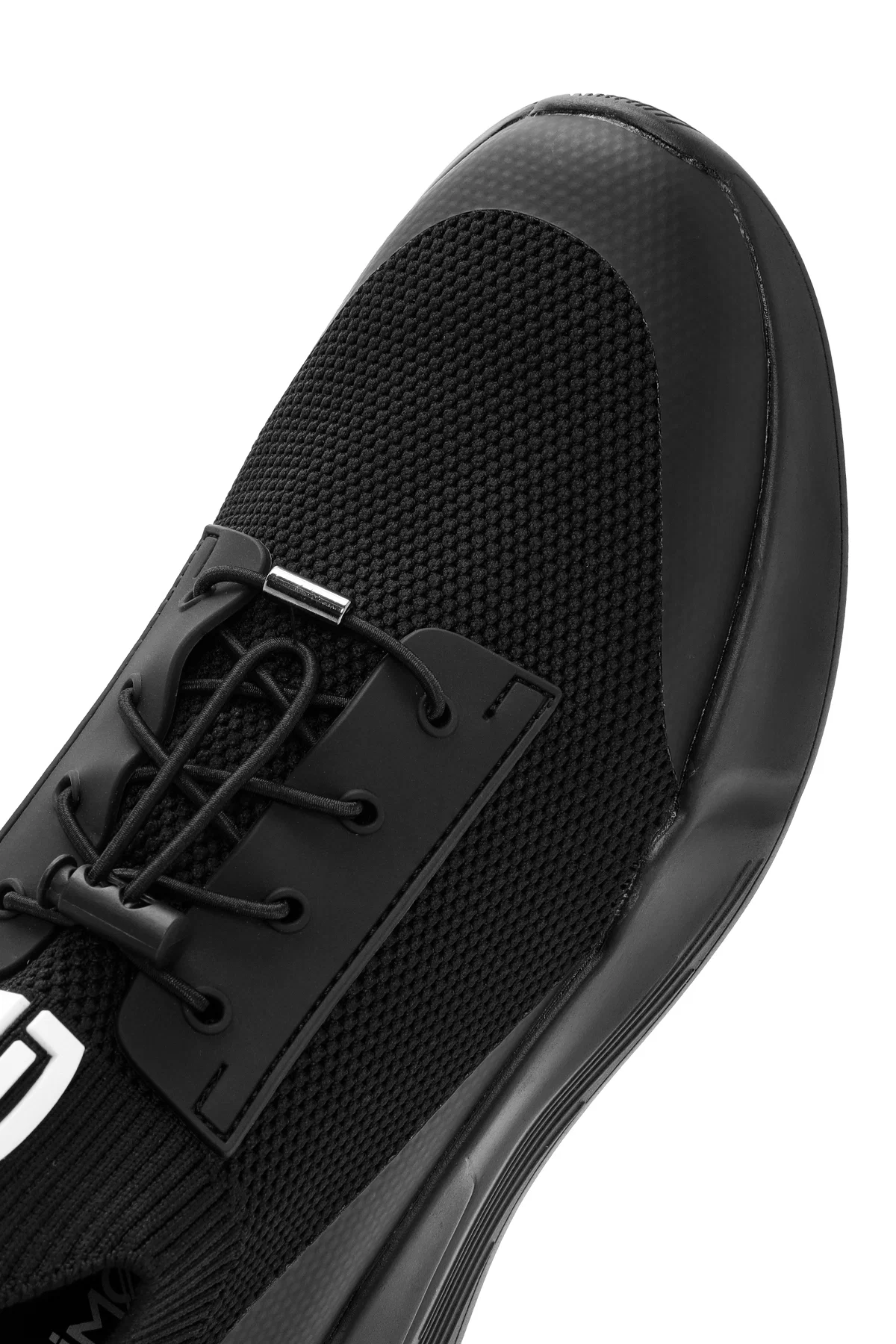 Erkek Siyah Bağcıklı Kumaş Sneaker - Image 11
