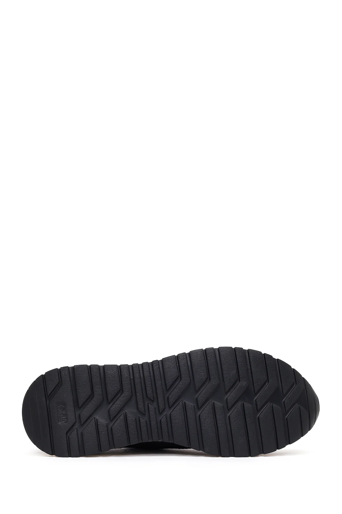 Erkek Siyah Bağcıklı Kumaş Sneaker - Image 5