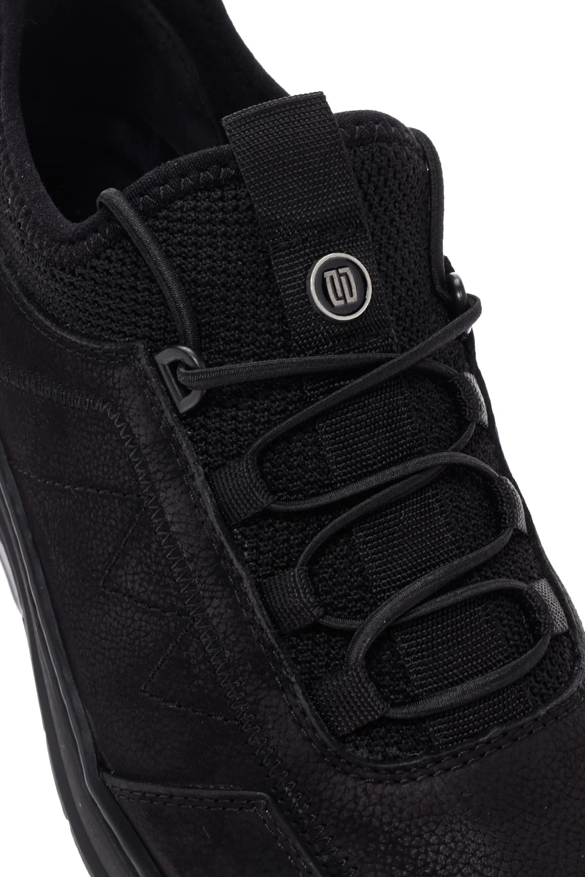 Erkek Siyah Bağcıklı Nubuk Deri Casual Sneaker - Image 11